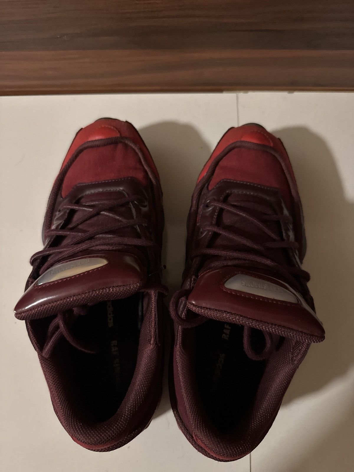 Adidas × Raf Simons ADIDAS BY RAF SIMONS OZWEEGO 3 BURGUNDY Size US 9 / EU 42 - 3 Thumbnail