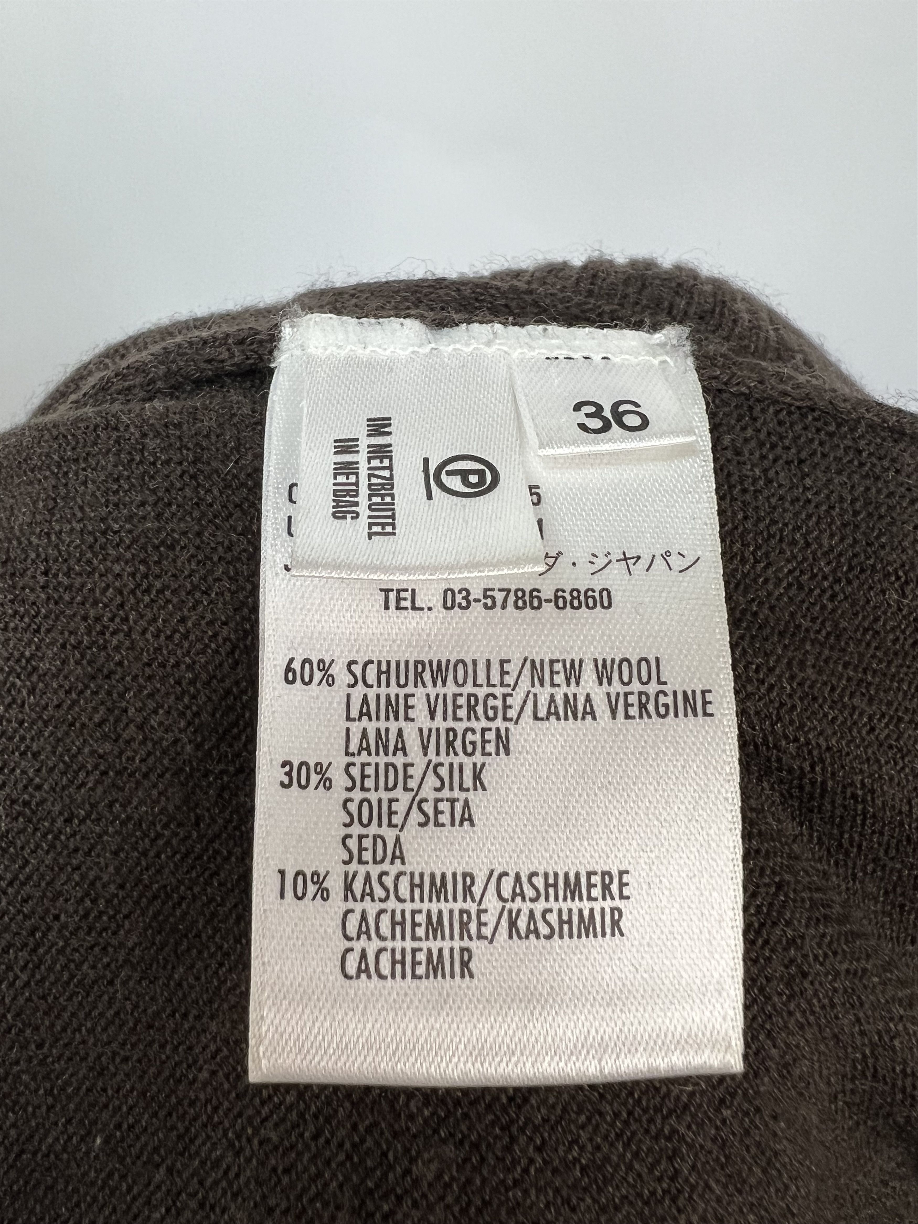 Escada Escada Brown Wool Silk Cashmere Turtleneck Sweater Size S Size S / US 4 / IT 40 - 11 Thumbnail