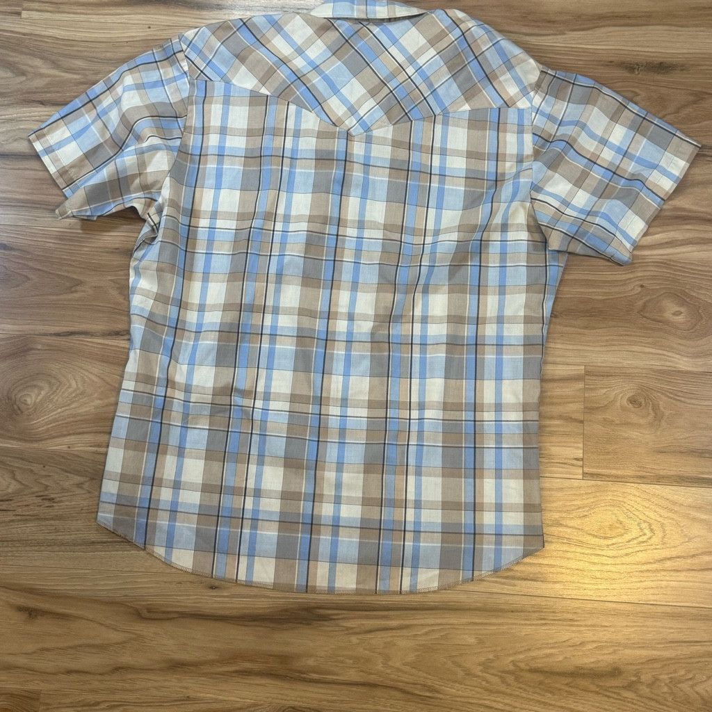 Wrangler Wrangler Men’s Plaid Western Shirt XL Short Sleeve Size US XL / EU 56 / 4 - 2 Thumbnail