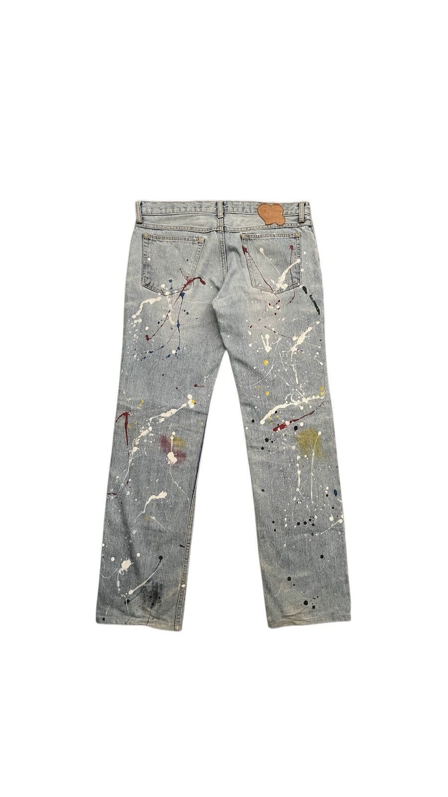 Number (N)ine Number (N)ine SS06 ‘Welcome to the Shadow’ Paint Denim Size US 32 / EU 48 - 2 Thumbnail