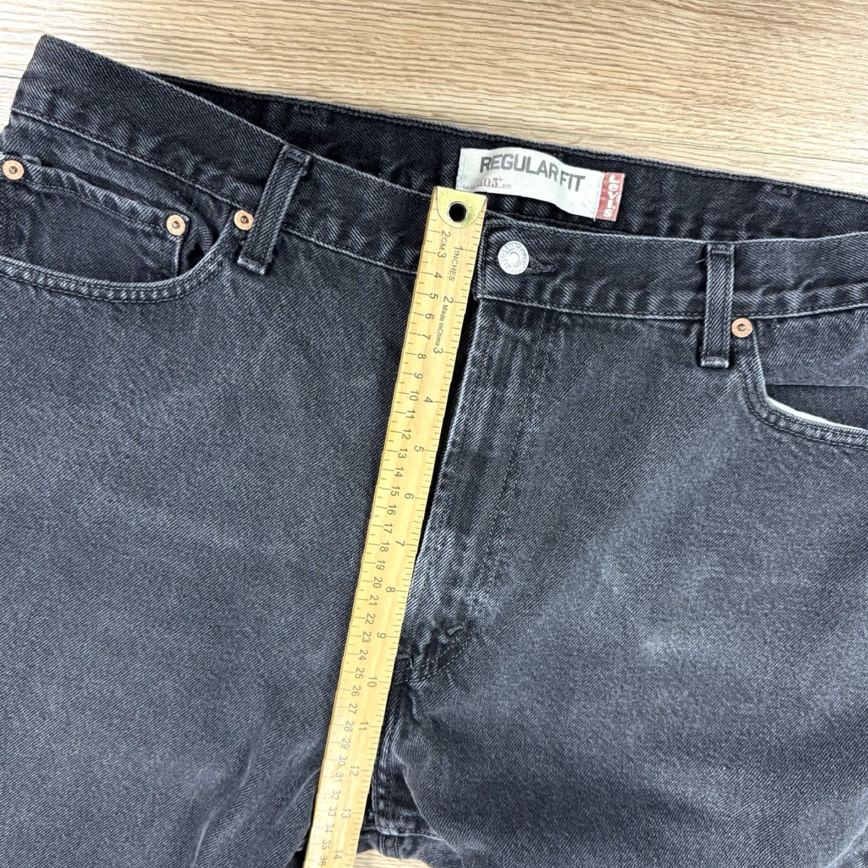 Levi's VINTAGE Levi's 505 Jeans - Men's - Regular - 42x30 - Black - Straight Leg - 1990s - Patch Missing, Used Good Condition Size US 42 / EU 58 - 5 Thumbnail
