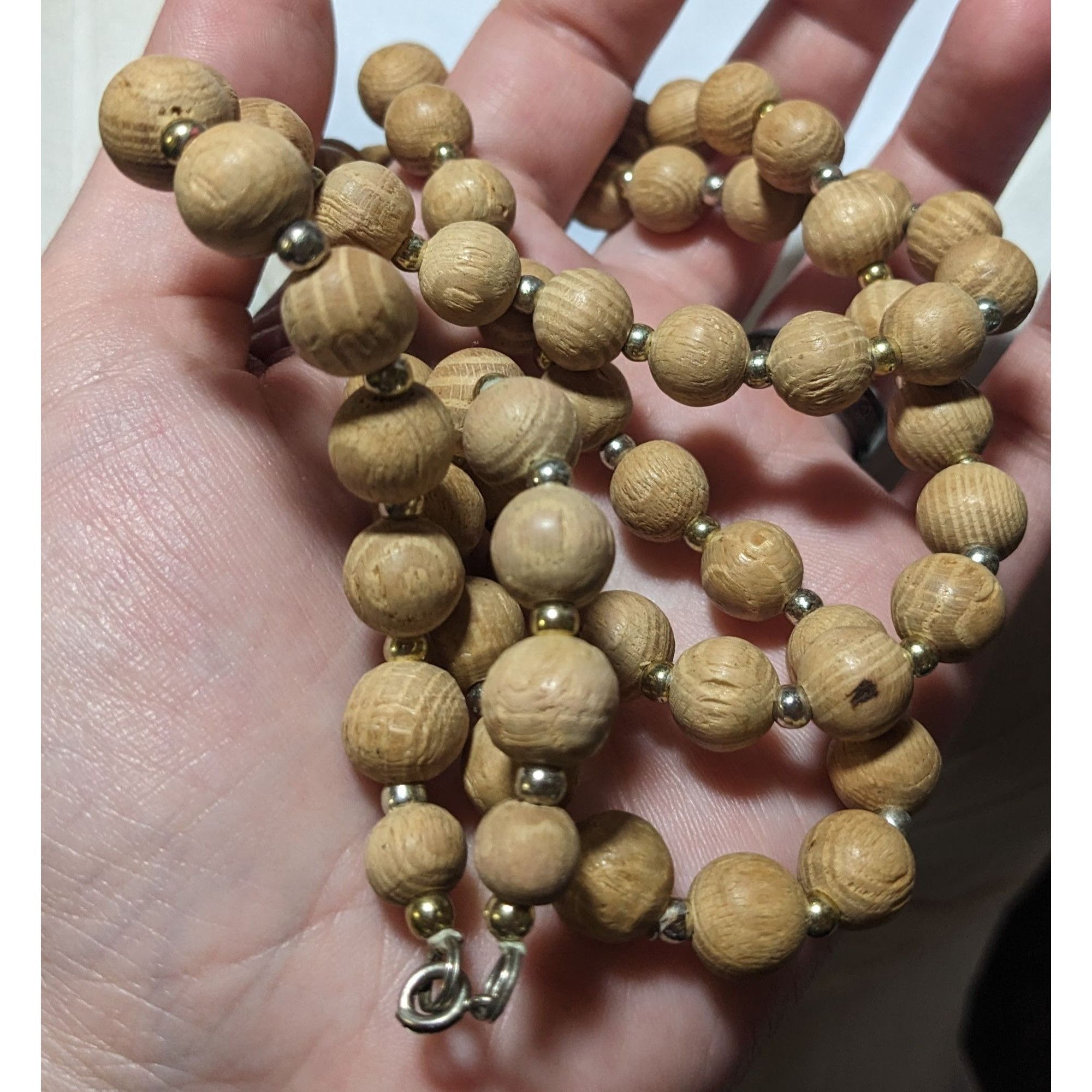 Other Casual Retro Tan Wooden Beaded Necklace Size ONE SIZE - 6 Thumbnail