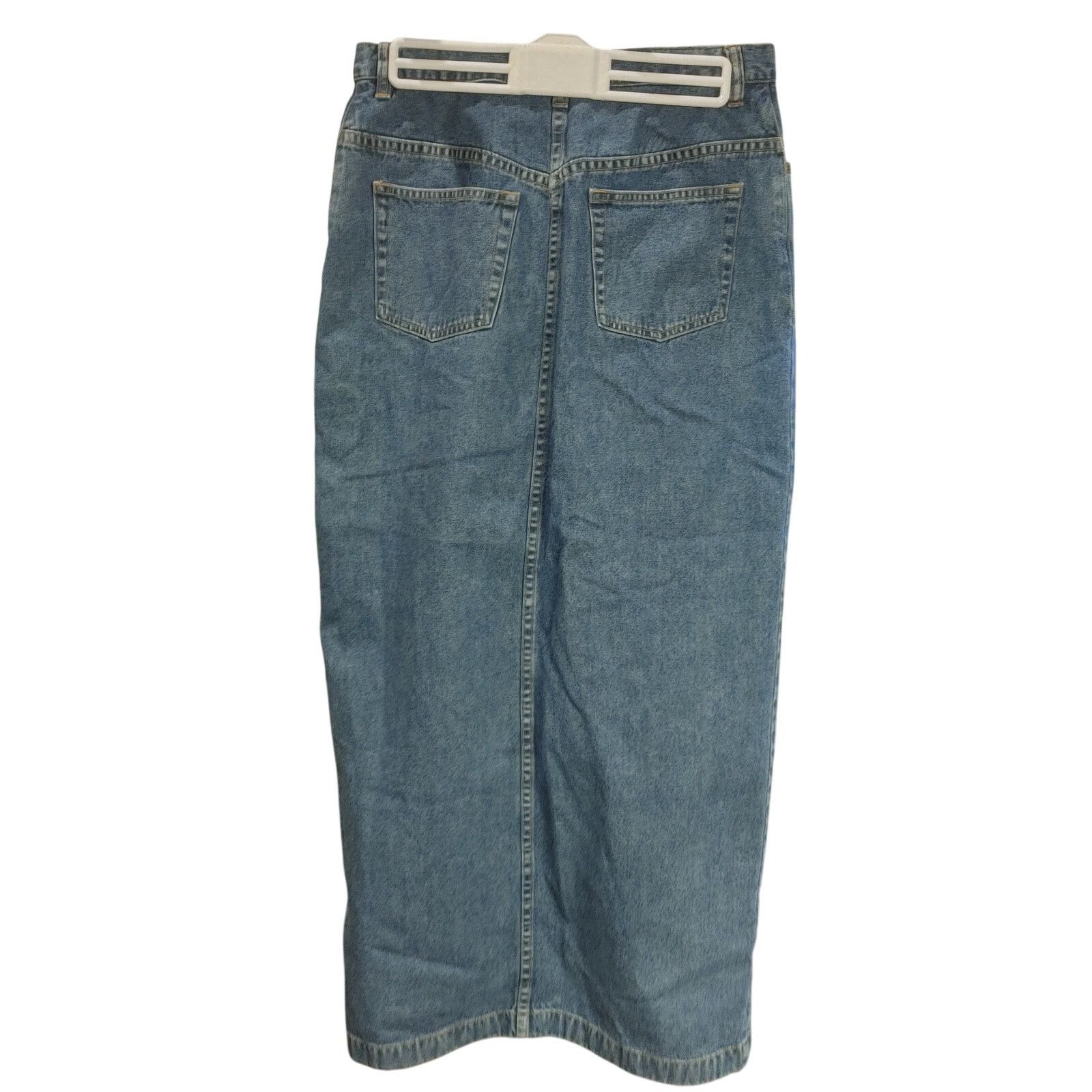 Covington Vintage Covington Women's 6 Navy Blue Denim Maxi Skirt Size 28" / US 6 / IT 42 - 2 Thumbnail