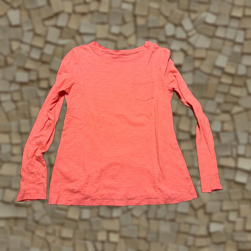 Gap Gap Body Shirt Womens Small Orange Long Sleeve Shirt Size S / US 4 / IT 40 - 1 Thumbnail