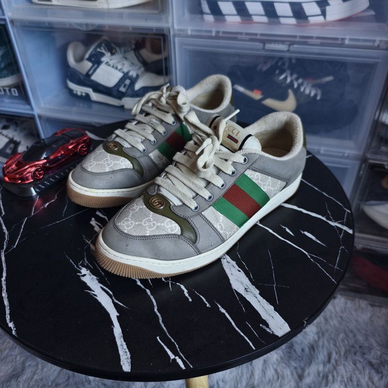 Gucci GUCCI Screener Low-top Fashion Sneakers in Gray - Size US 9 / EU 42 - 1 Thumbnail