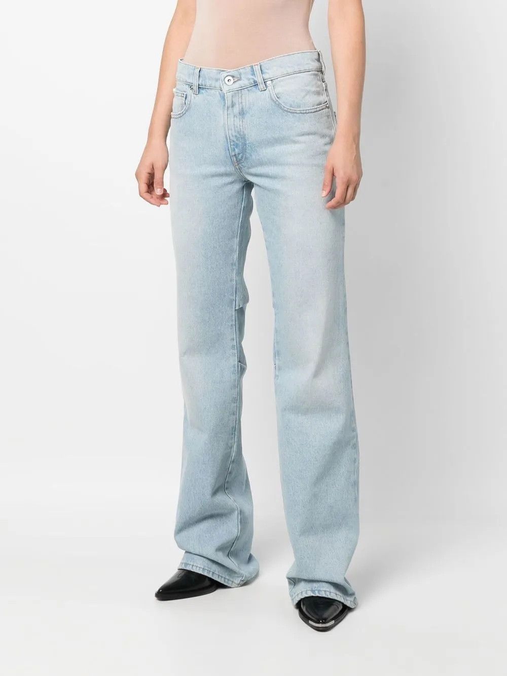 Off-White o1y1225 Denim Pant in Blue Size 25" / US 0 / IT 36 - 2 Thumbnail