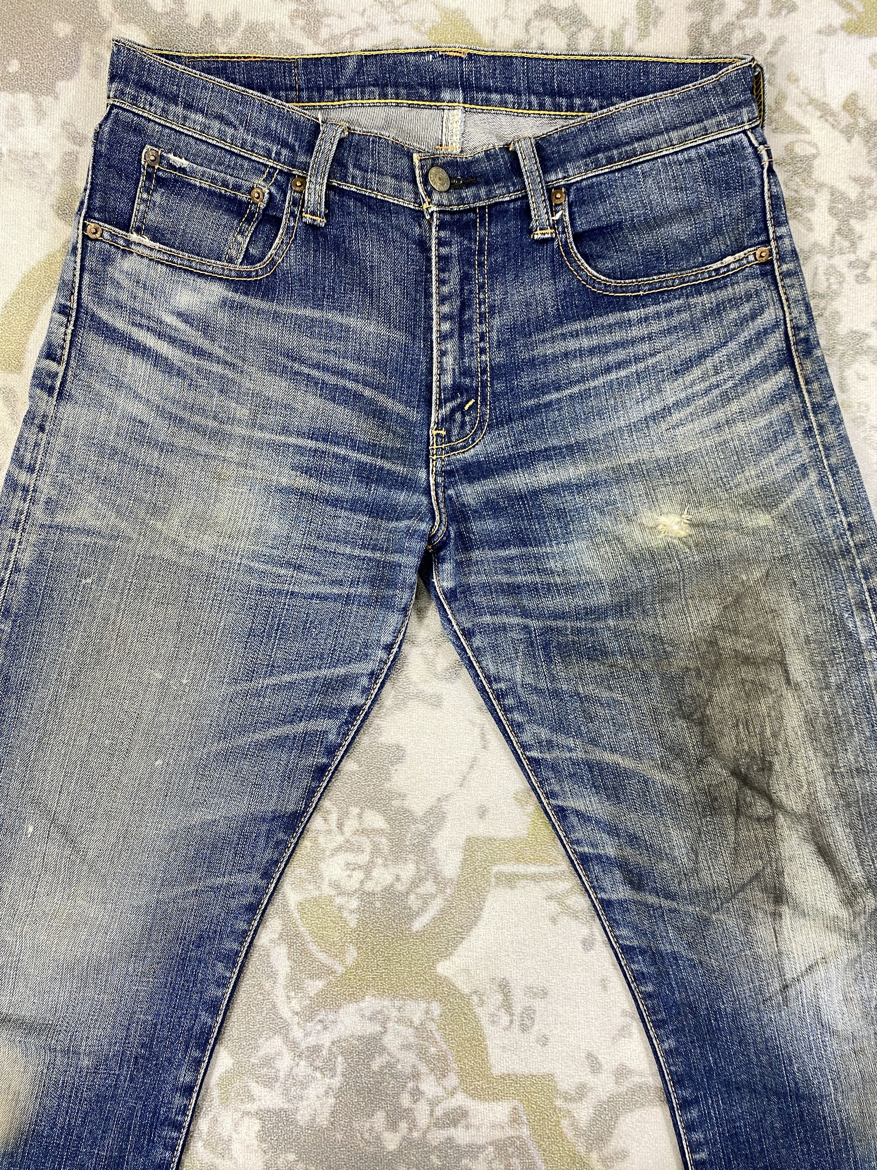 Levi's Distressed Blue Vintage Levi's 705 34x34 Denim -JN2034 Size US 34 / EU 50 - 3 Thumbnail