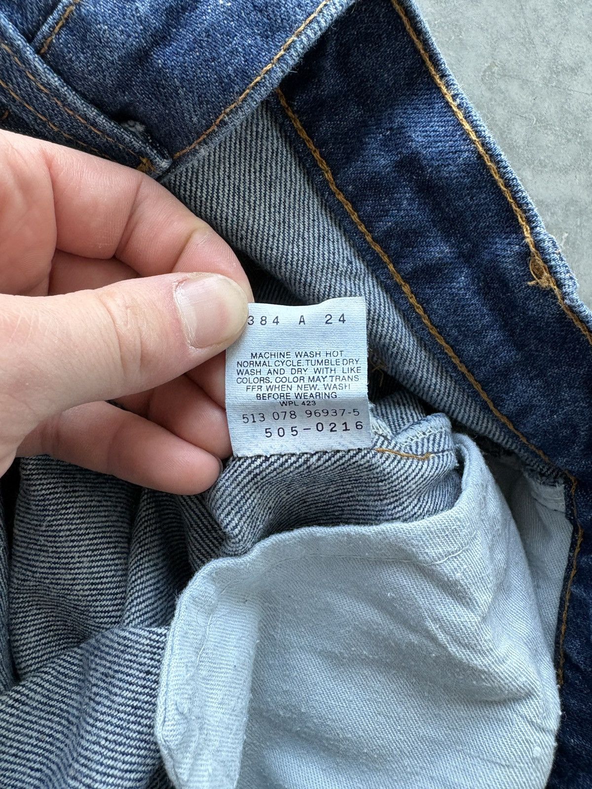 Levi's Vintage 80s Levis 505 XX Dark Wash Jeans 36x34 Size US 36 / EU 52 - 8 Thumbnail