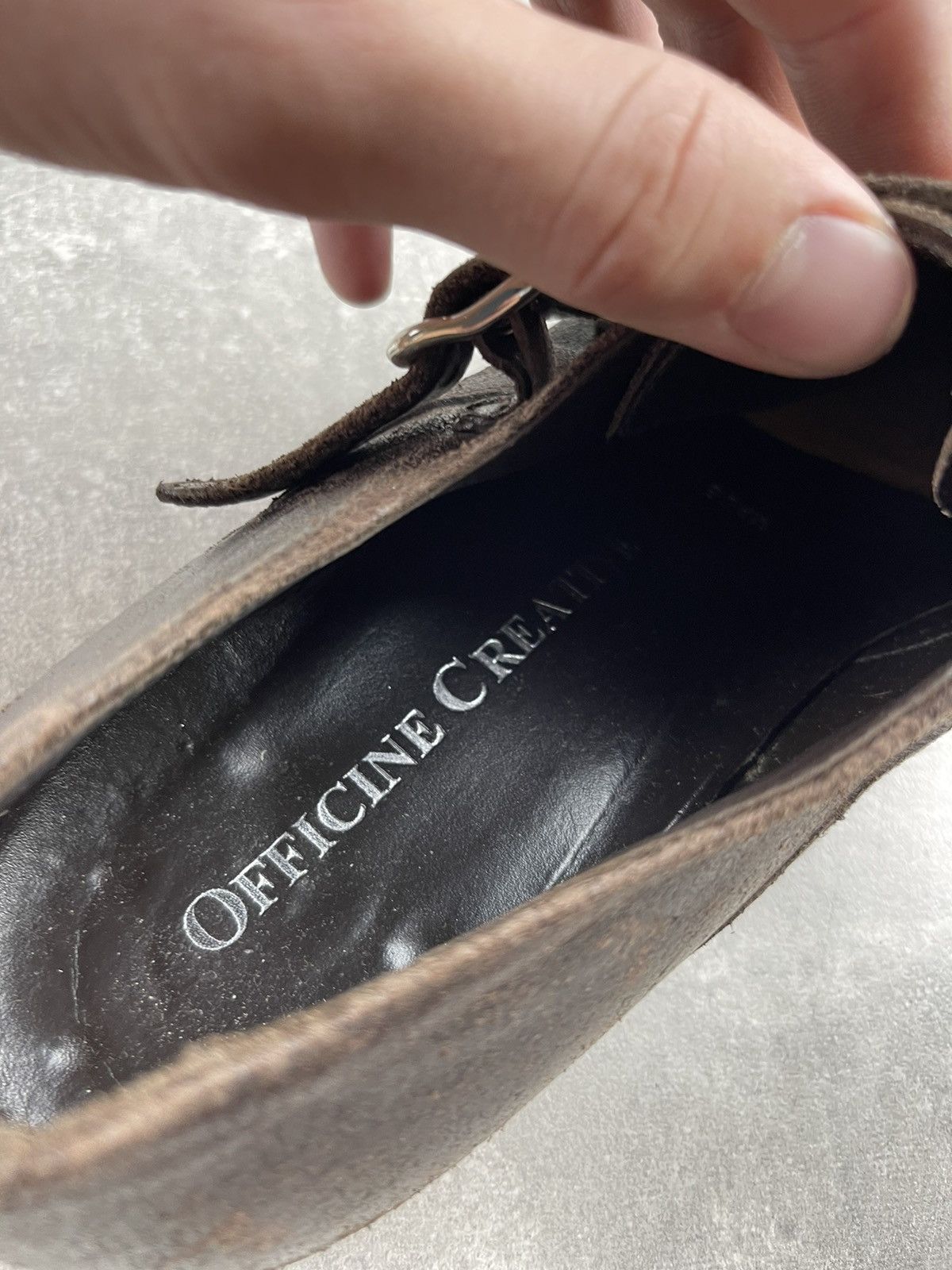Officine Creative Officine Creative Distressed Leather Double Monk Strap Shoe Size US 8 / EU 41 - 10 Thumbnail