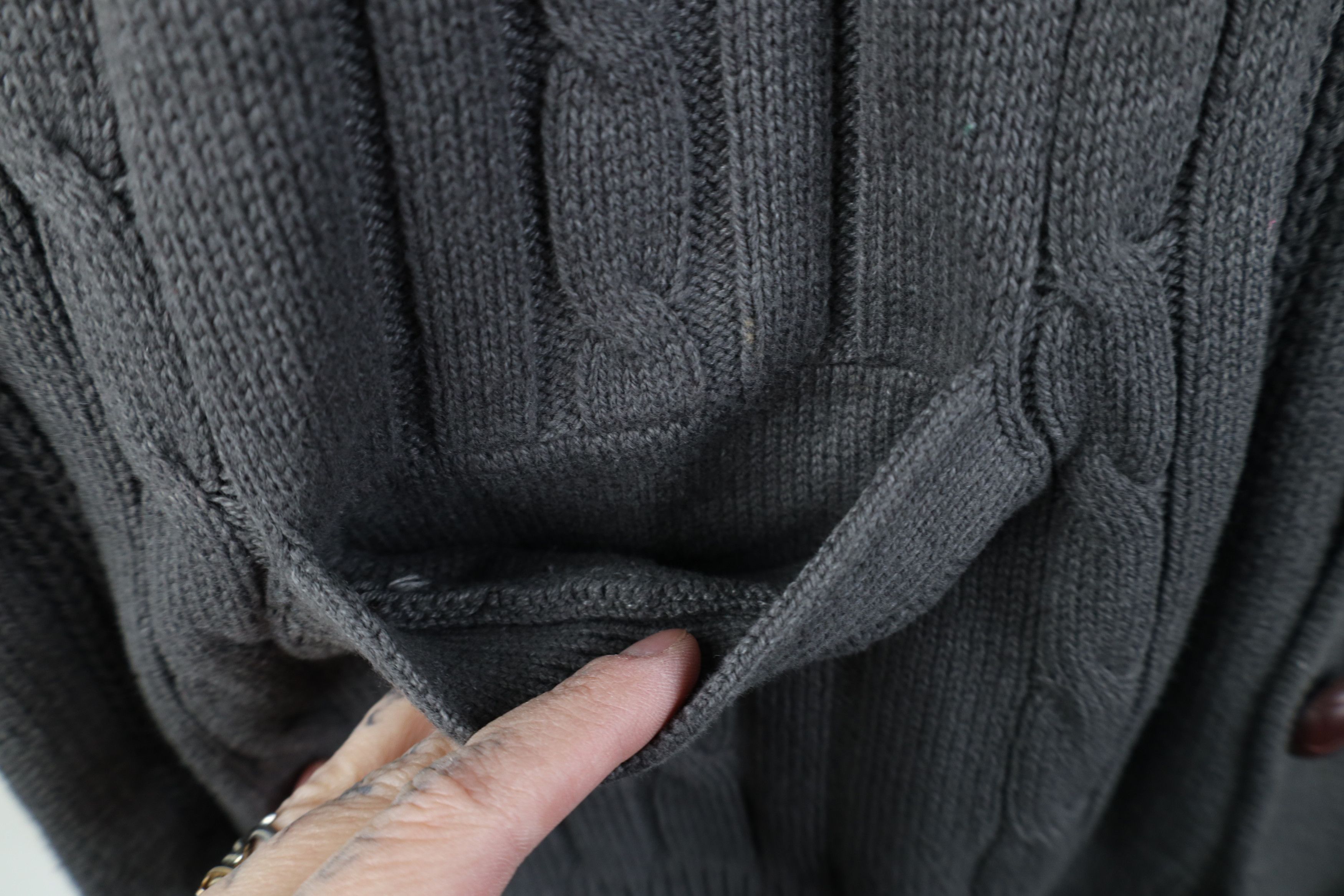 Vintage Vintage 90s Y2K Streetwear Knit Fisherman Sweater Vest Gray Size US XL / EU 56 / 4 - 5 Thumbnail