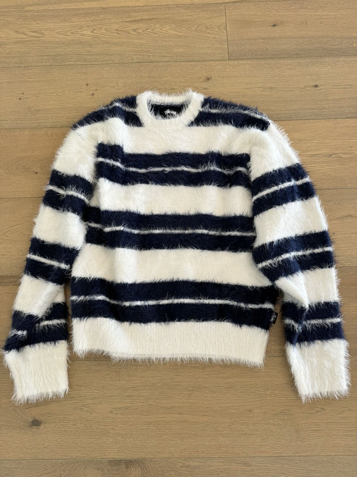 Stussy Stussy Hairy Stripe Crew | Grailed