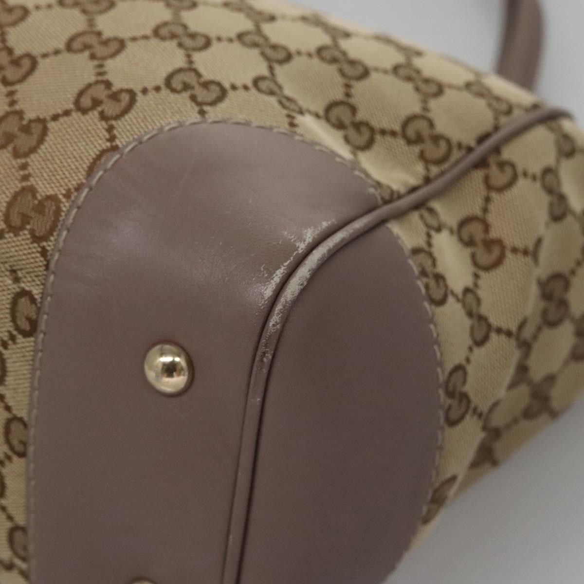 Gucci GUCCI GG Canvas Tote Bag Beige Gold Size ONE SIZE - 11 Thumbnail