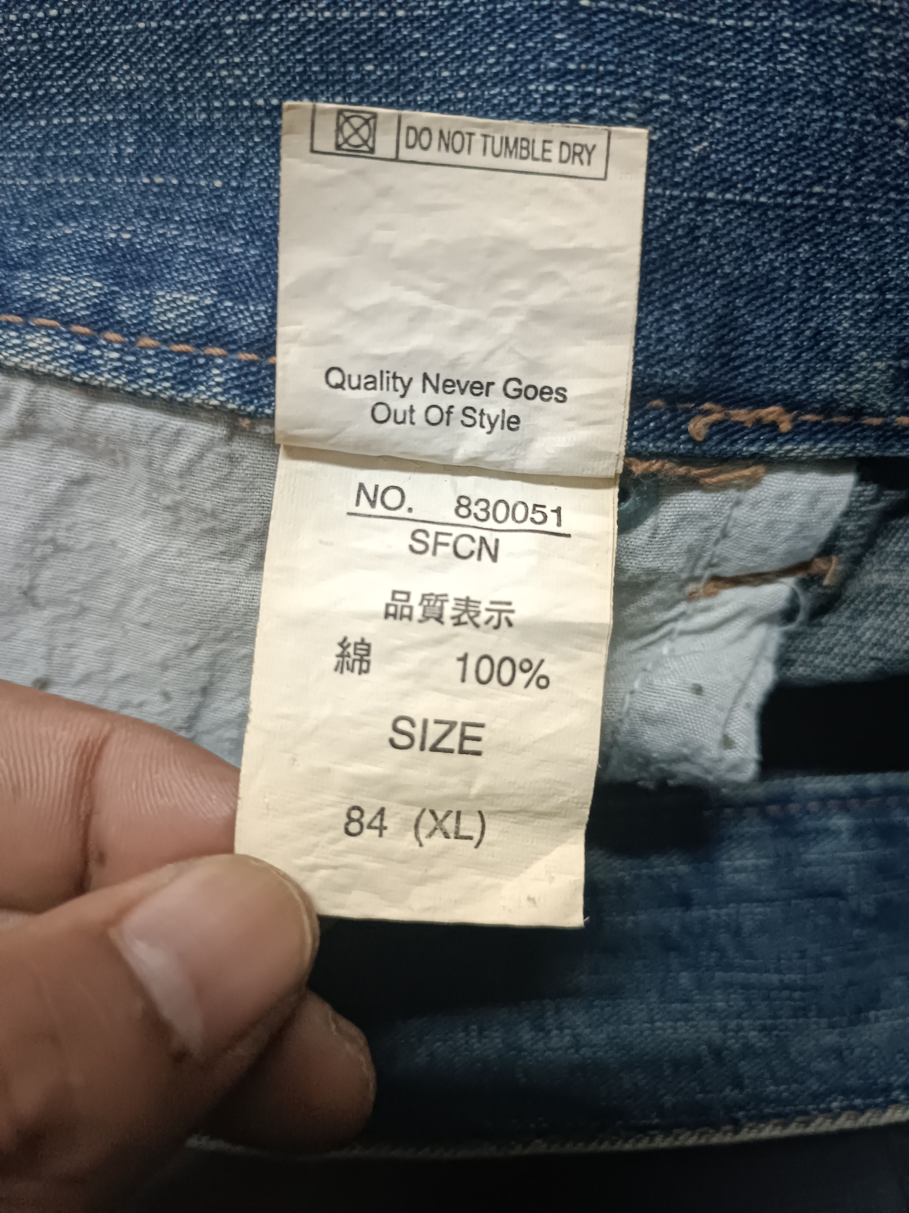 Japanese Brand FLARE JEANS JUNGLE STORM BLUE FADED DISTRESSED DENIM PANTS Size US 30 / EU 46 - 23 Thumbnail