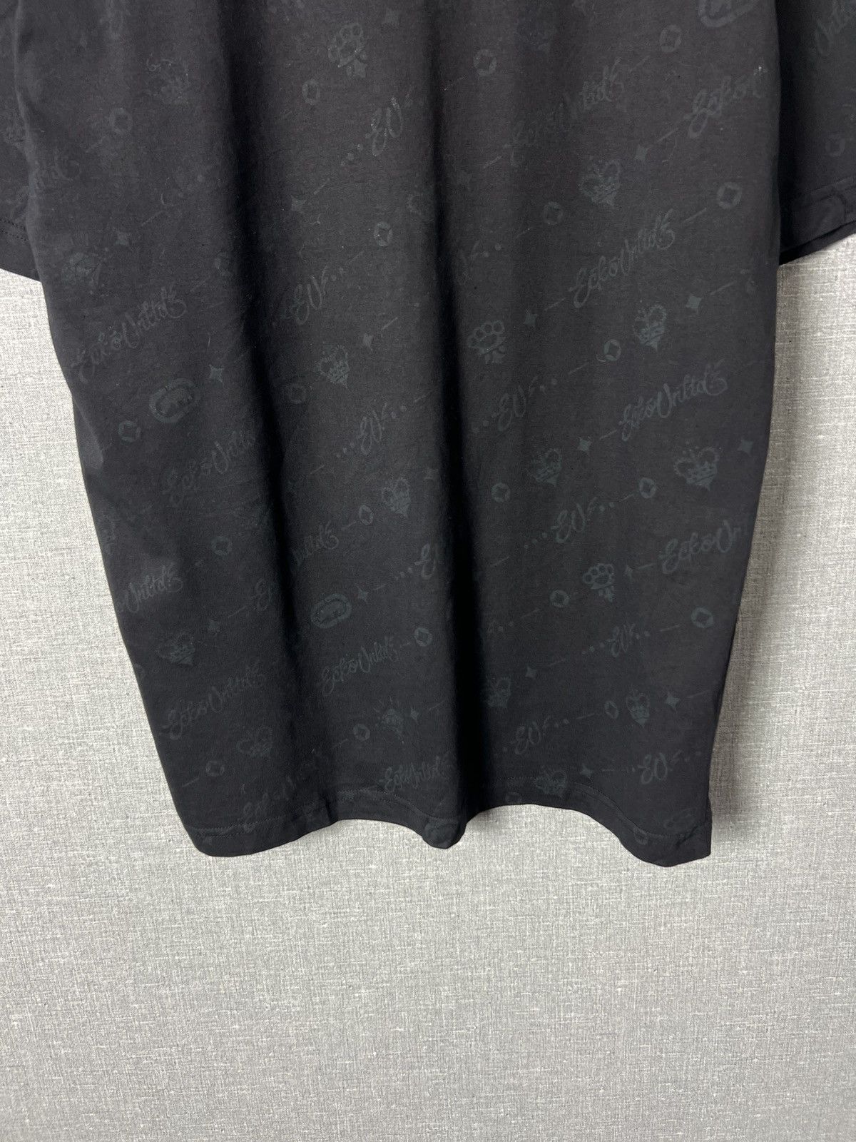 Christian Audigier Ecko Unltd Black Graphic Logo Monogram All Over Print Tee Size US XL / EU 56 / 4 - 9 Thumbnail
