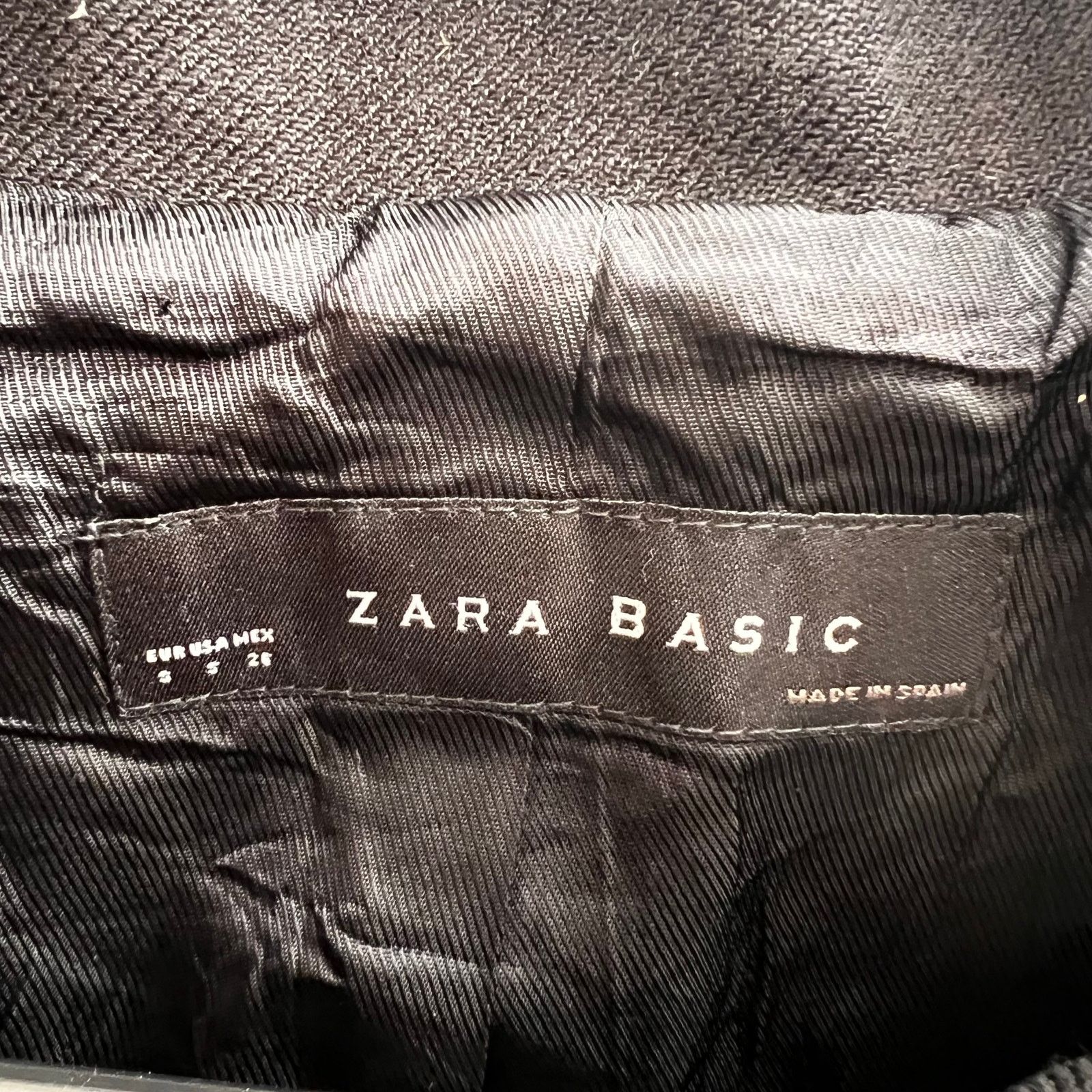 Zara ZARA Basic Black Crop Jacket, S Size S / US 4 / IT 40 - 5 Thumbnail