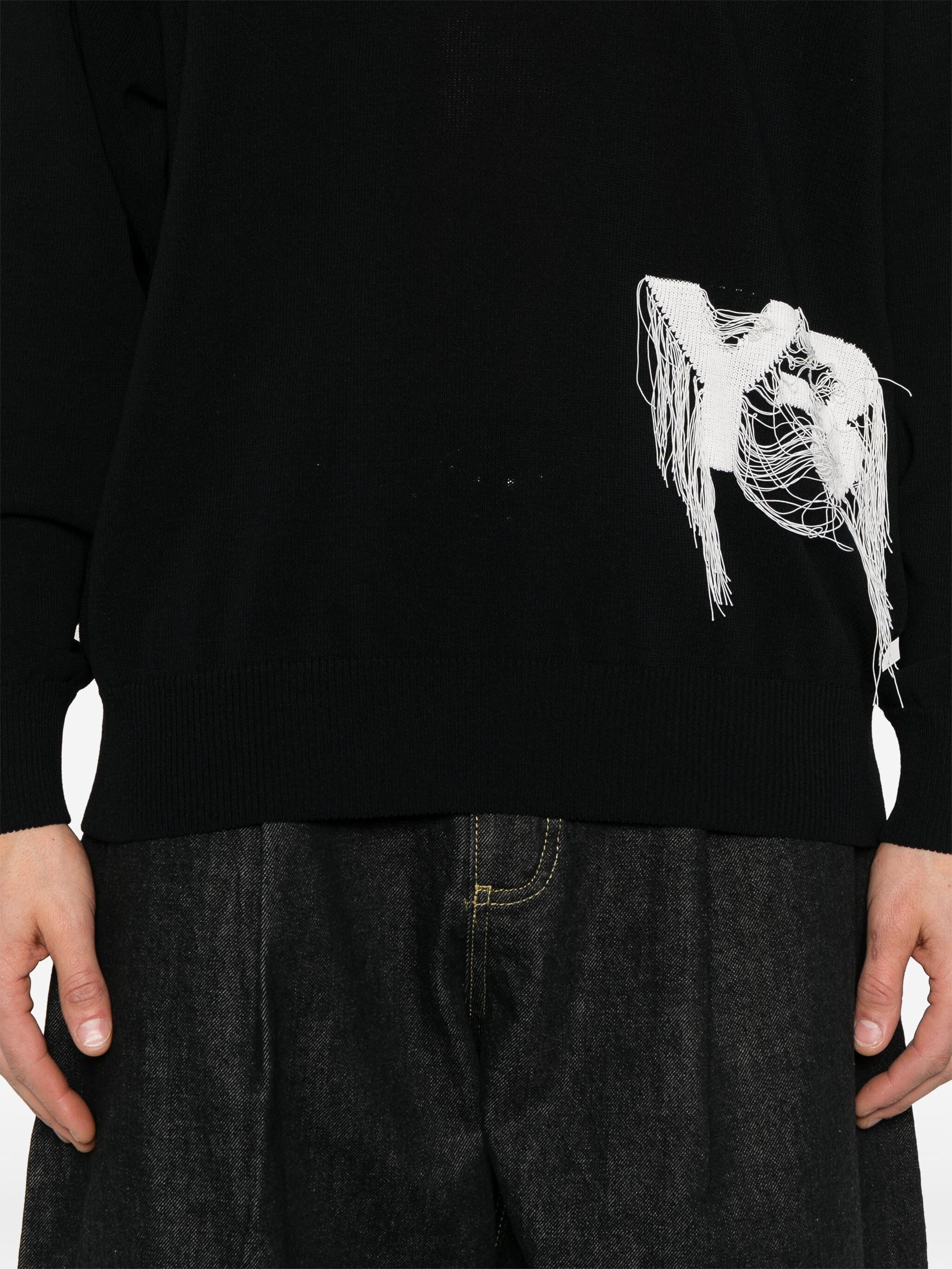 Y-3 o1s22i1n0125 Crewneck Sweater in Black Size US L / EU 52-54 / 3 - 5 Thumbnail