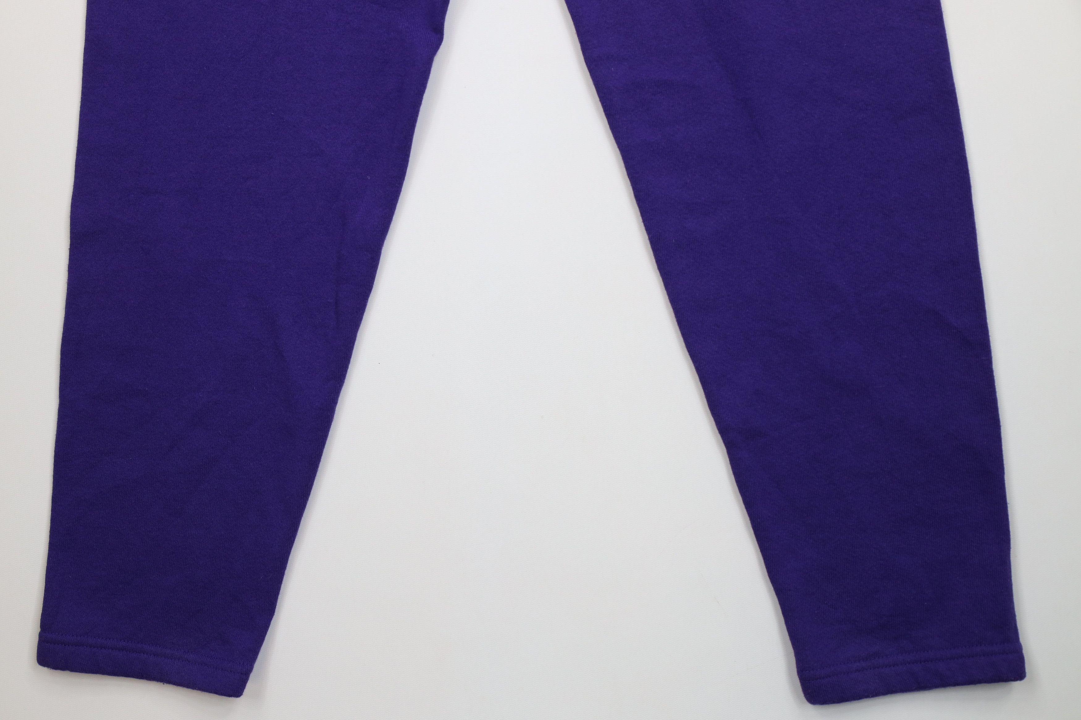 Vintage Vintage 90s Streetwear Blank Tapered Leg Sweatpants Purple Size 24" / US 00 / IT 34 - 12 Thumbnail