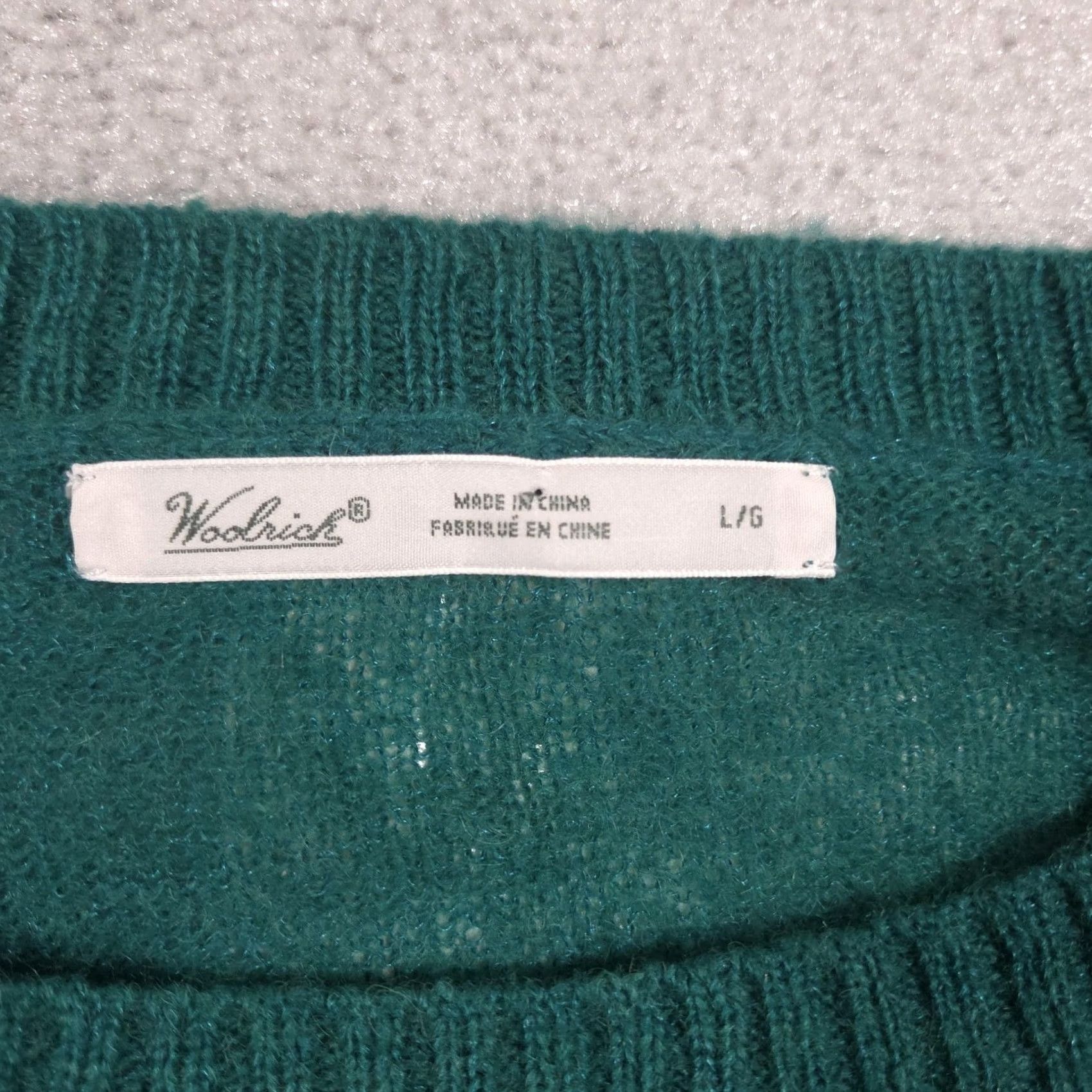 Vintage Woolrich Sweater Womens L Green Owl Graphic Crew Neck Mohair Blend Knit Size L / US 10 / IT 46 - 6 Thumbnail