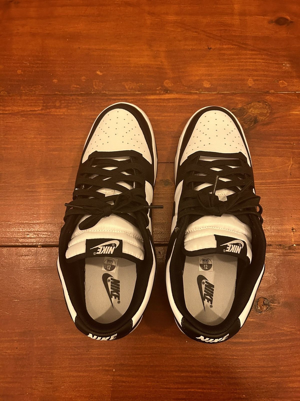 Nike Nike Dunk Low Retro White Black Panda Size US 12 / EU 45 - 7 Thumbnail