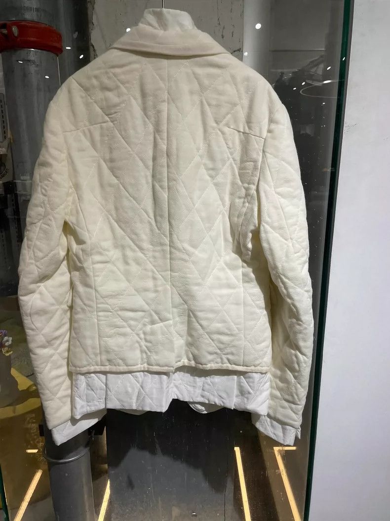 Haider Ackermann Haider Ackermann White and white striped, diamond quilting Size M / US 6-8 / IT 42-44 - 3 Thumbnail