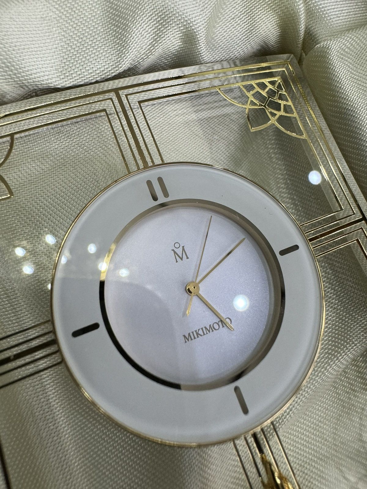 Mikimoto MIKIMOTO JAPAN CRYSTAL PEARL TABLE CLOCK Size ONE SIZE - 3 Thumbnail
