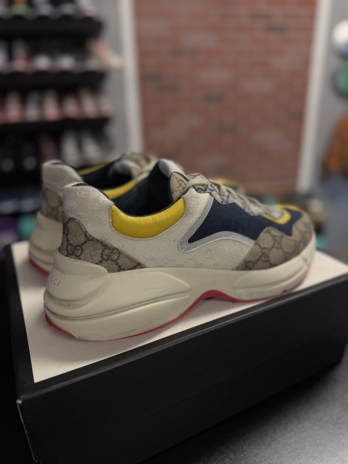 Gucci Gucci Rhyton Multicolored Low Top Shoes 11G/11.5M Size US 11.5 / EU 44-45 - 2 Thumbnail