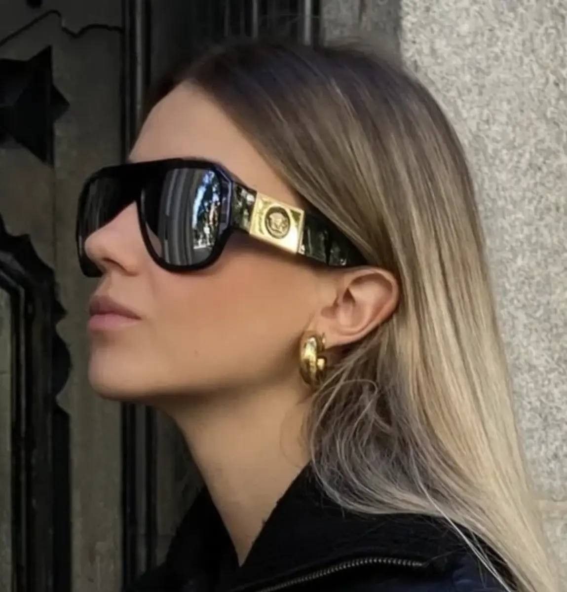 Versace Versace VE4436U GB1/81 Sunglasses Black Aviator Frame Size ONE SIZE - 3 Thumbnail