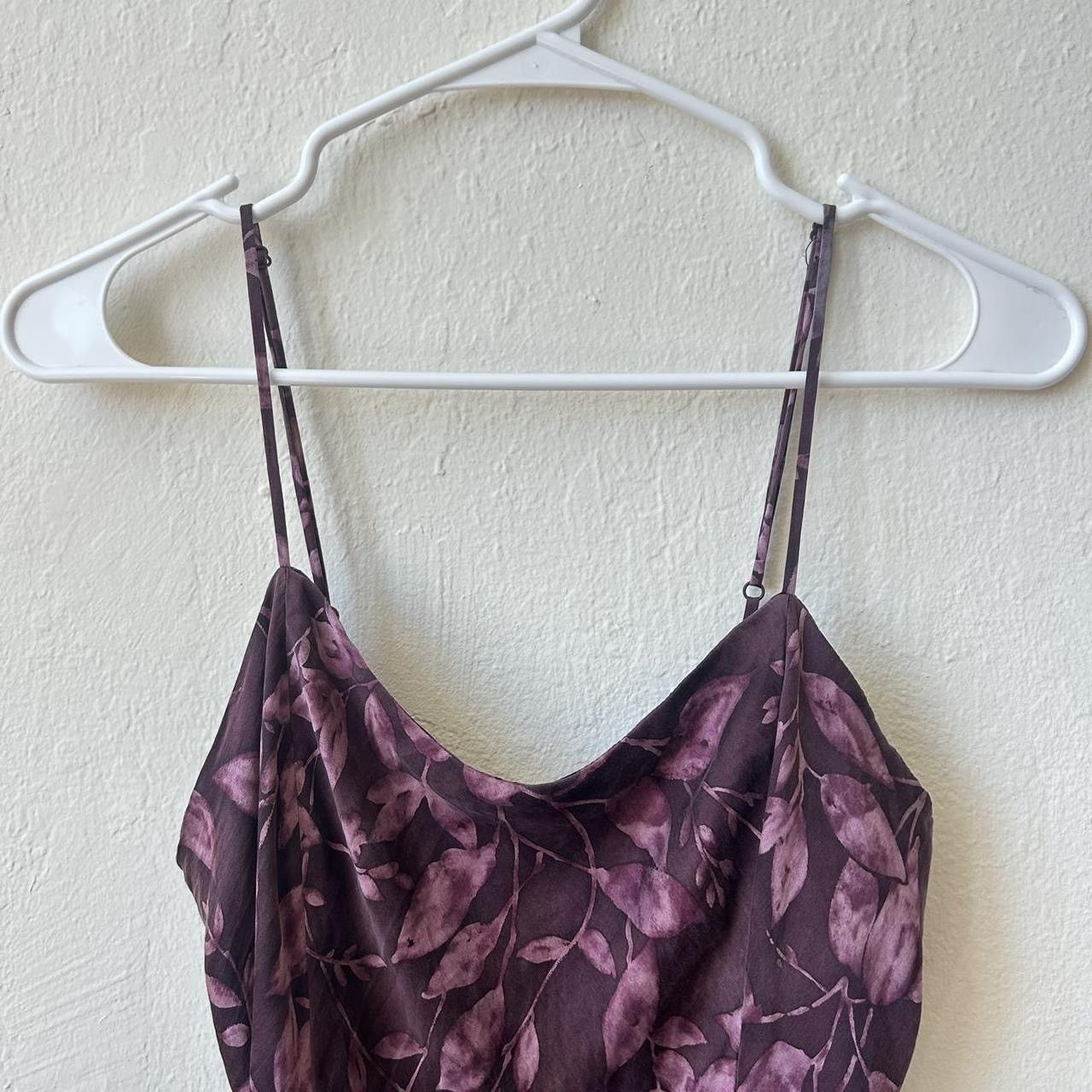 Victoria's Secret 100% silk y2k vintage Victoria’s Secret purple floral dress Size M / US 6-8 / IT 42-44 - 2 Thumbnail