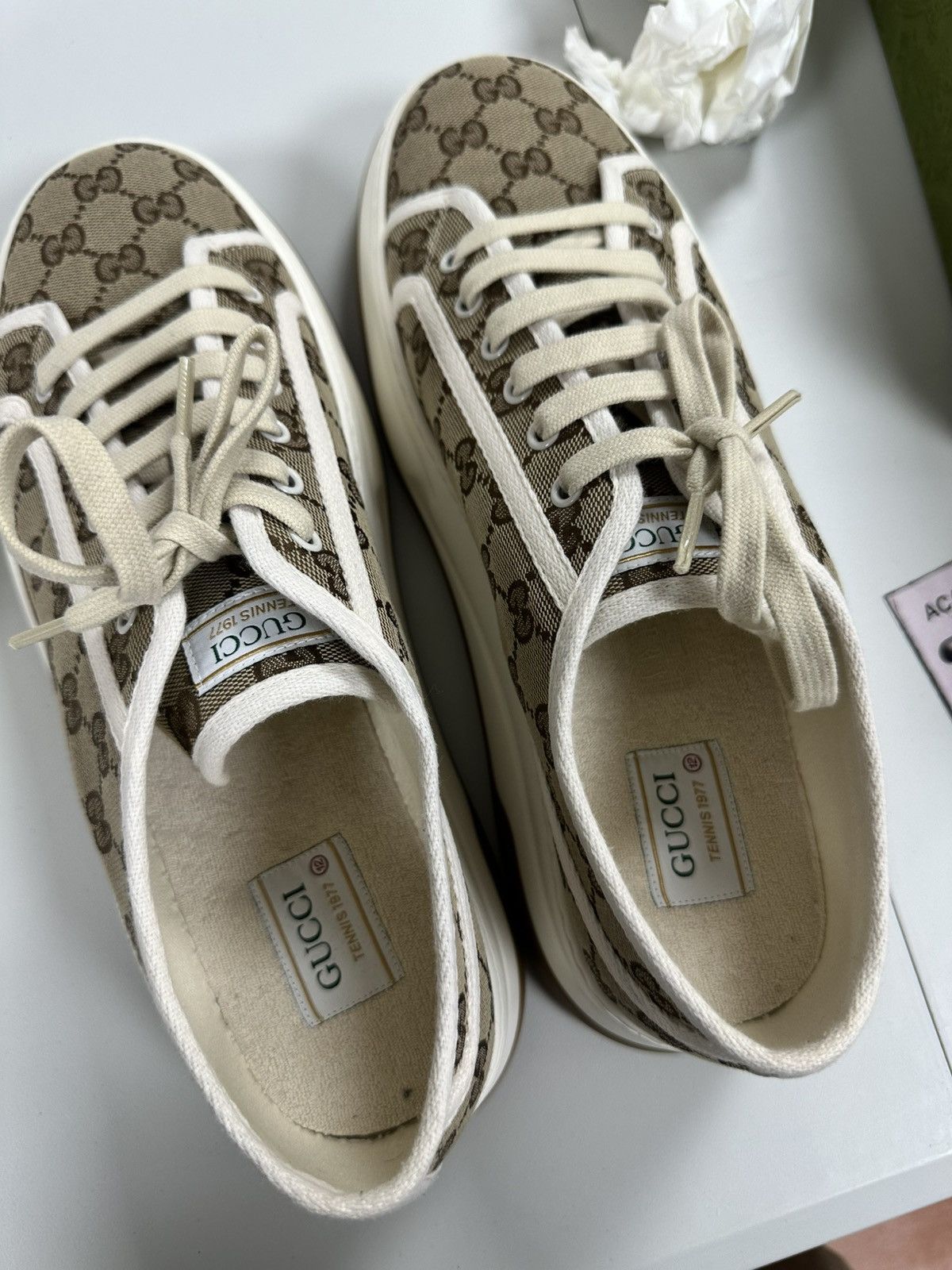 Gucci GUCCI GG Canvas Sneakers **RETAIL 850$** - 12 Size US 12.5 / EU 45-46 - 4 Thumbnail