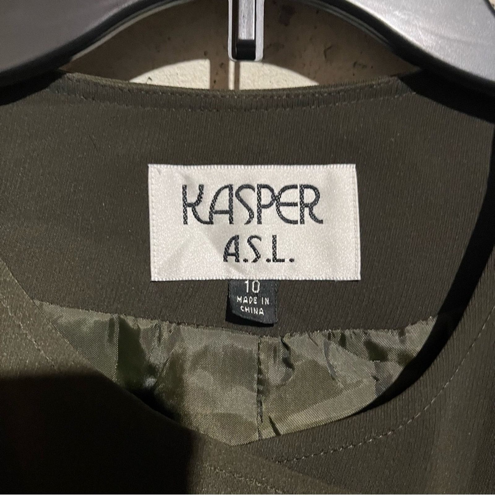 Kasper Kasper Women's Green Wrap around Belted Jacket Blazer 10 Size L / US 10 / IT 46 - 3 Thumbnail