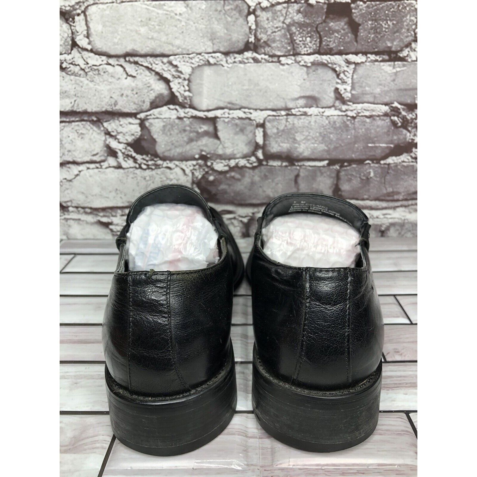 Other Via Spiga Delano Black Leather Pointed Loafers Dress Shoes M Size US 7 / EU 40 - 4 Thumbnail