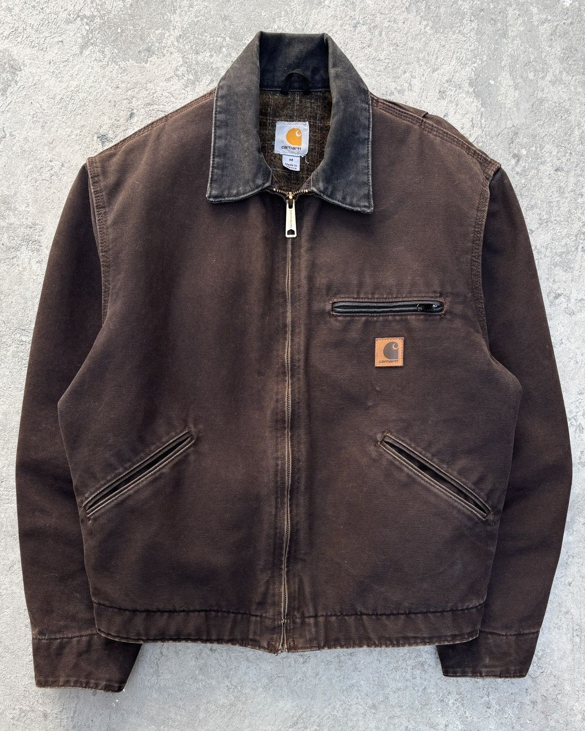 Carhartt Faded Dark Brown Carhartt Detroit Jacket J97 DKB Size US M / EU 48-50 / 2 - 4 Thumbnail