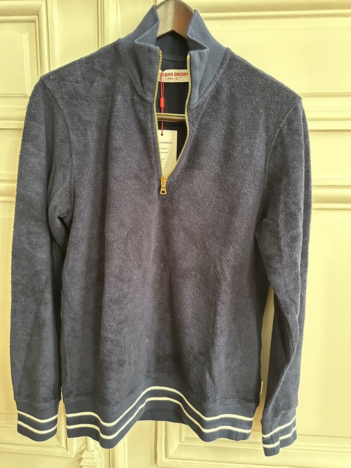 Orlebar Brown Orlebar Brown toweling half zip sweatshirt Size US S / EU 44-46 / 1 - 1 Thumbnail
