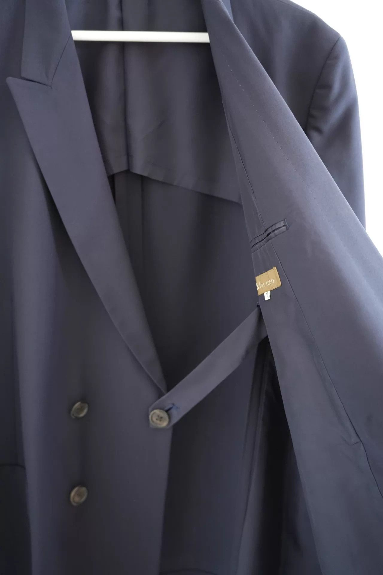 Yohji Yamamoto Yohji Yamamoto 90s Y's Men DB Wool Belt Blazer M Size US M / EU 48-50 / 2 - 4 Thumbnail