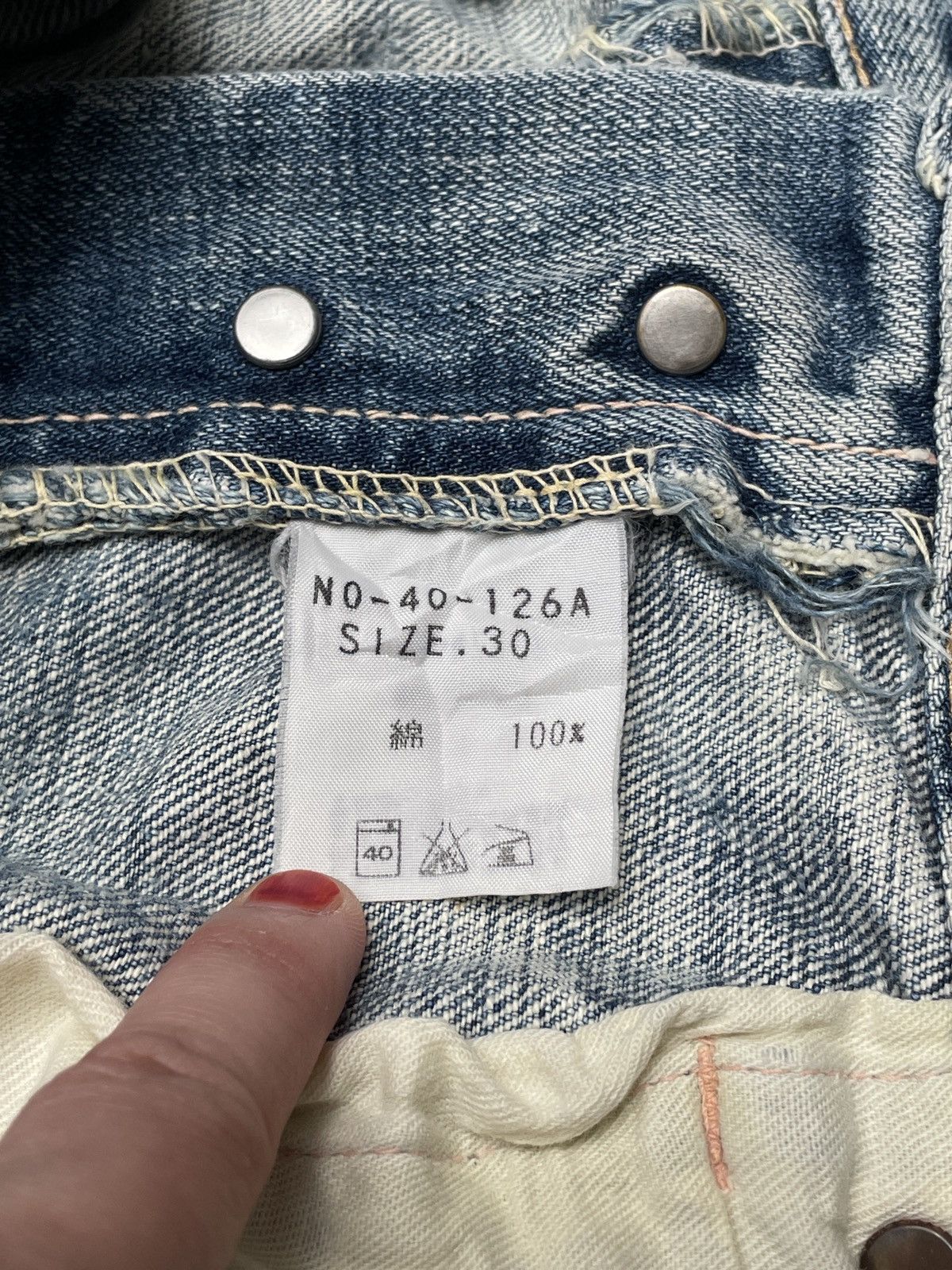 Spellbound Vintage Japanese Brand Spellbound Patchwork Jeans 1990s Size US 31 - 9 Thumbnail