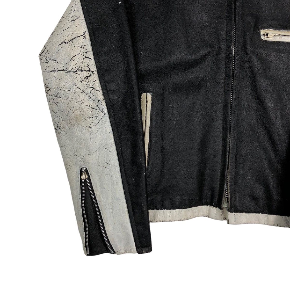 Hein Gericke 🔥Vtg Biker Leather Jacket Racer Eezan Garments Japan Size US M / EU 48-50 / 2 - 4 Thumbnail