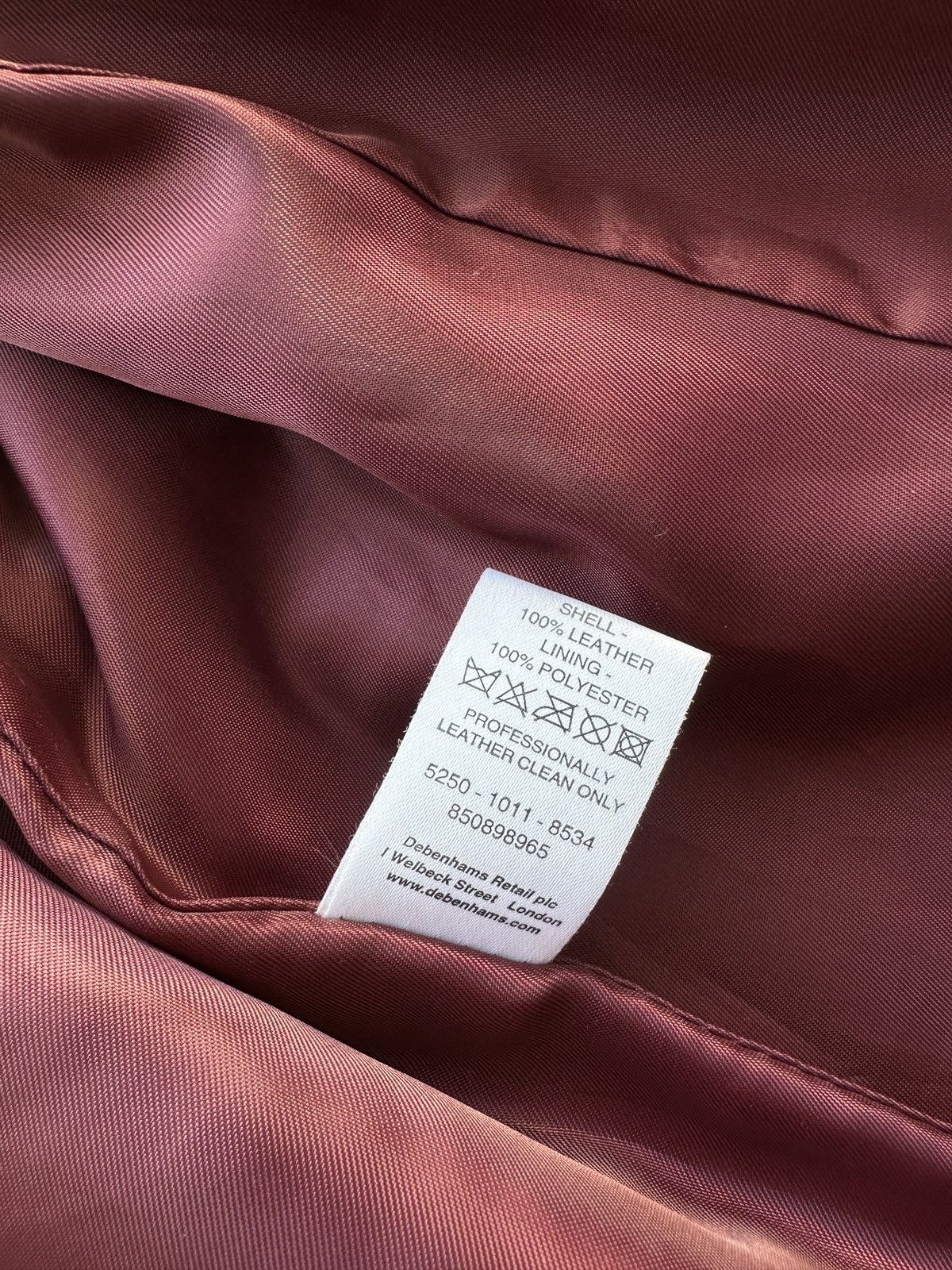 Other 🚨VNTG LEATHER JACKET COAT AVANT GARDE WESTERN DARK RED Size US M / EU 48-50 / 2 - 8 Thumbnail