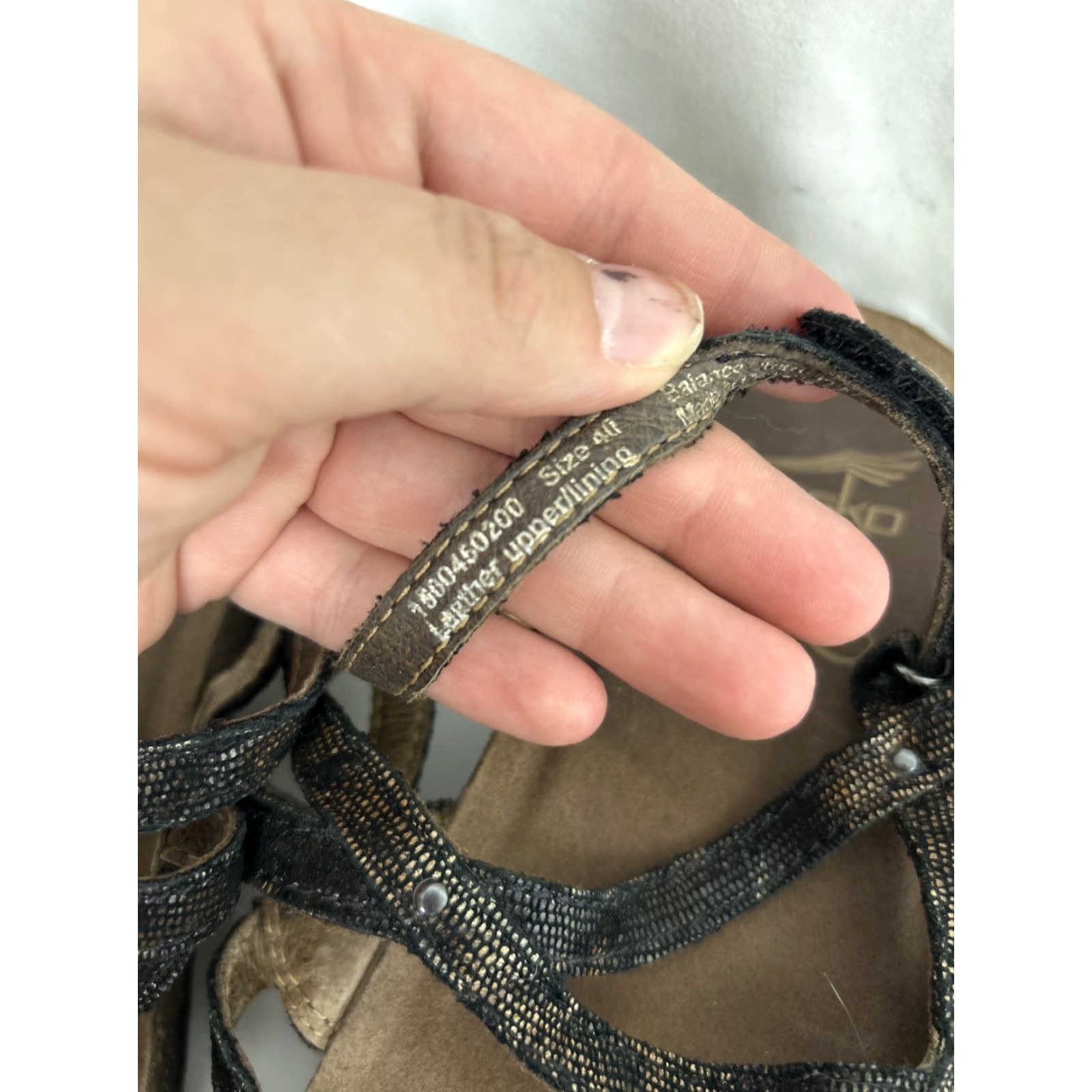 Dansko Dansko Sandal Womens Jovie Slingback Wedge Black Brown Leather EU40 9.5-10 Size US 9.5 / IT 39.5 - 5 Thumbnail