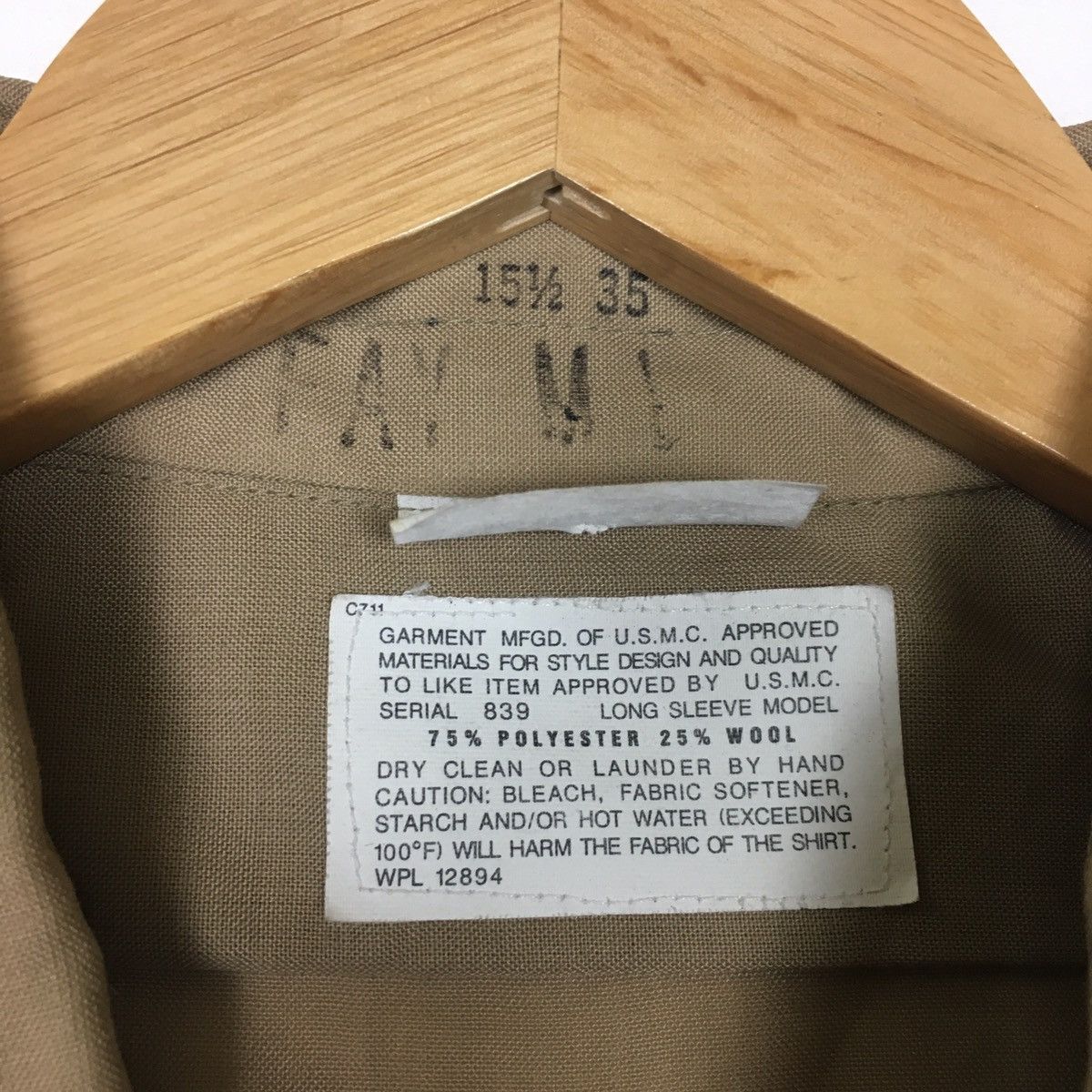 Vintage Vintage USMC Military Uniform Shirt 839 Long Sleeve Size US M / EU 48-50 / 2 - 8 Thumbnail