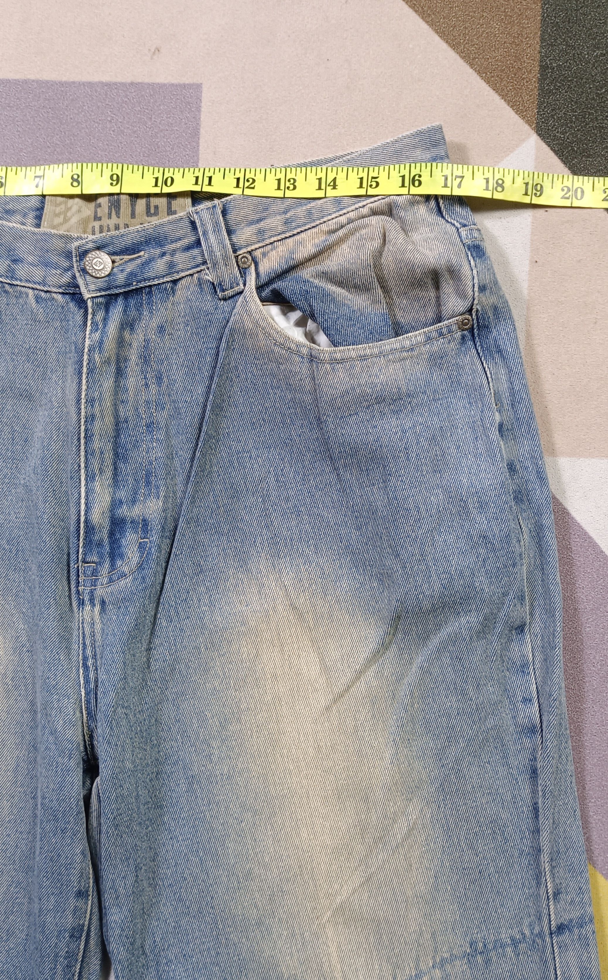Vintage💥 ENYCE Crazy Baggy Denim Distressed jeans