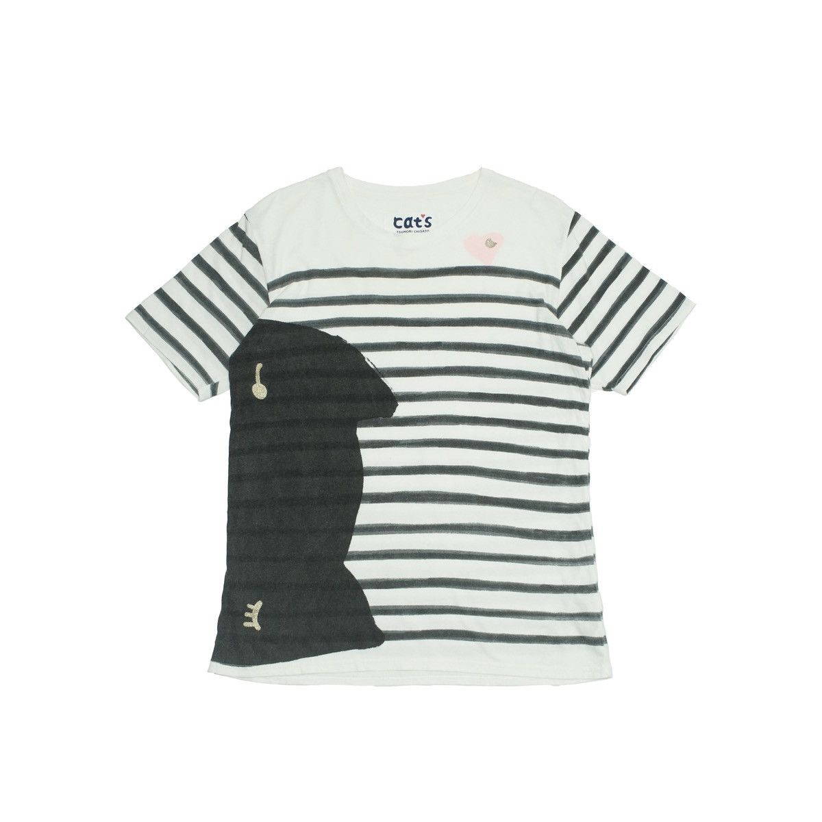Issey Miyake *NoTariff Tsumori Chisato Cats Stripe T-Shirt Size ONE SIZE - 1 Thumbnail