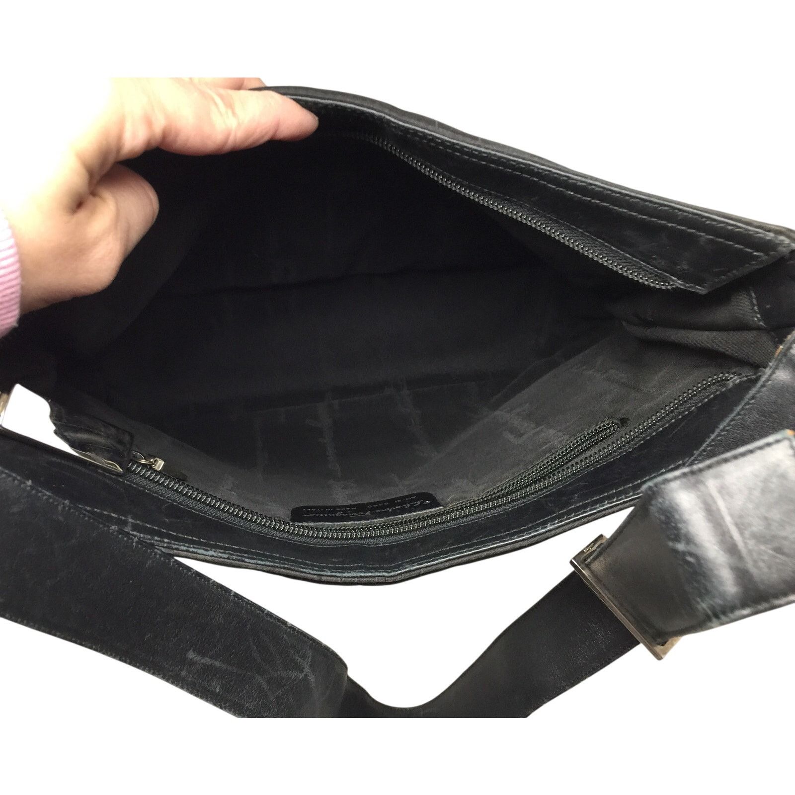 Salvatore Ferragamo Salvatore Ferragamo Black Nylon Shoulder Bag Size ONE SIZE - 8 Thumbnail
