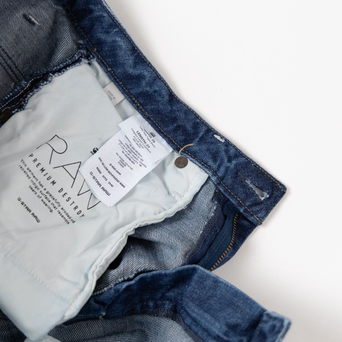 G-Star G-Star Raw Arc 3D Low Boyfriend Womens Blue Jeans Distressed Size 30" / US 8 / IT 44 - 11 Thumbnail