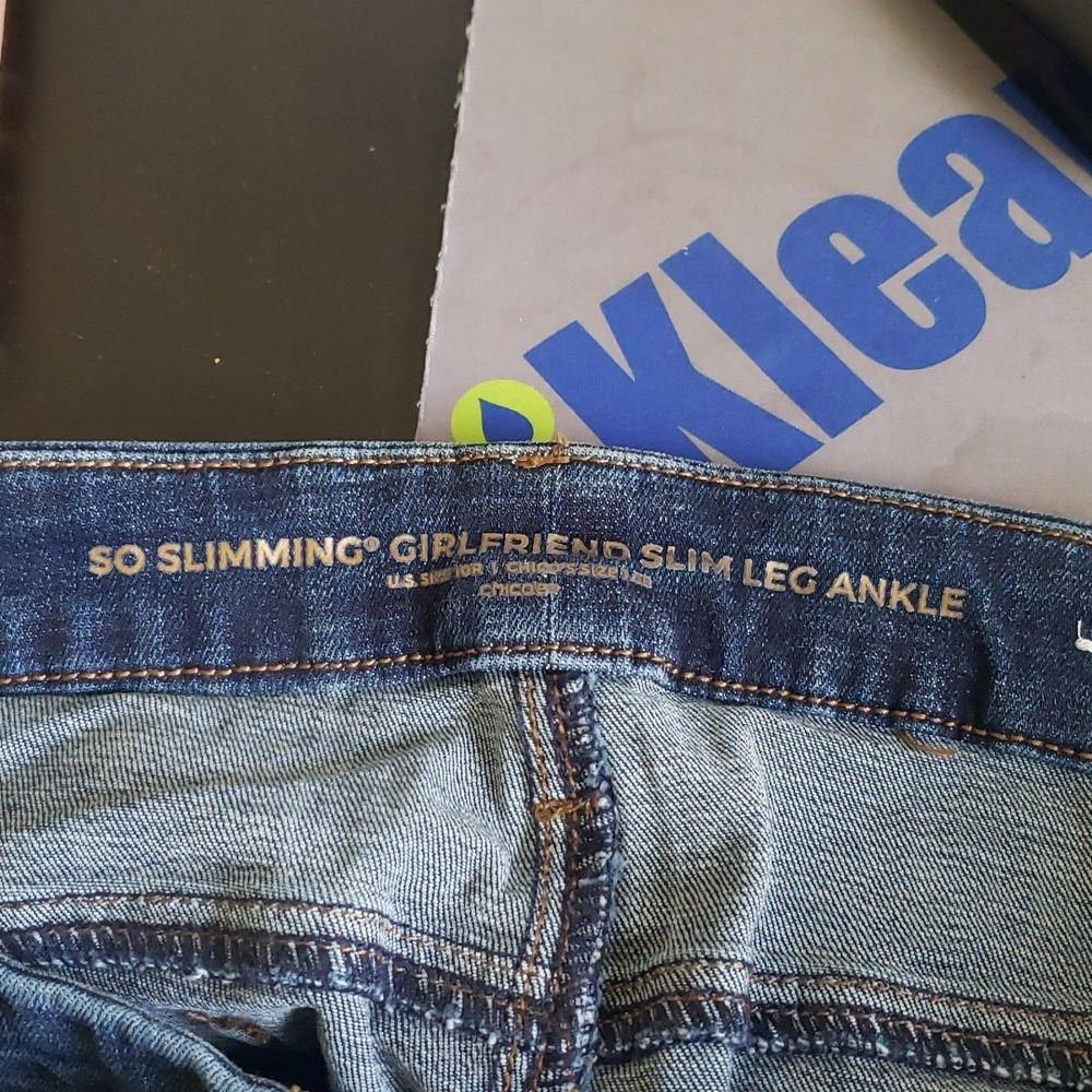 Chicos CT1466 Chico's So Slimming Girlfriend Slim Leg Ankle Jean Size 32" / US 10 / IT 46 - 5 Thumbnail