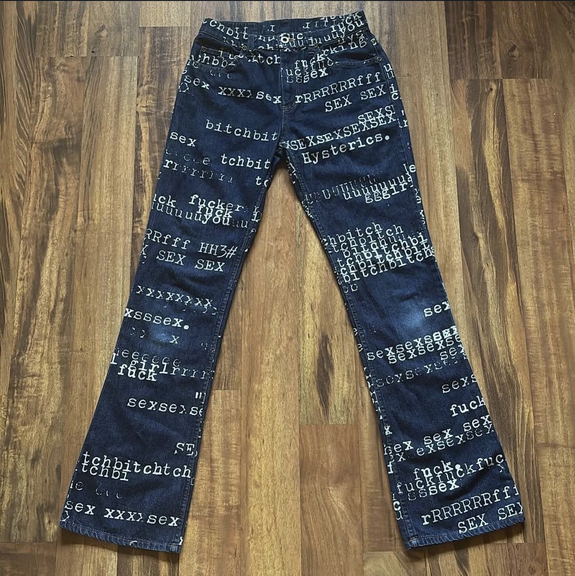 Hysteric Glamour Hysteric Glamour Typewriter Denim Size US 27 - 1 Thumbnail