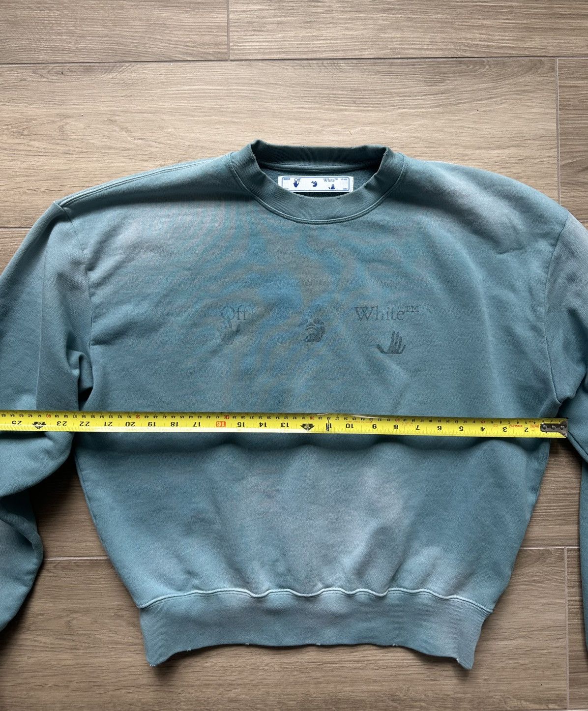 Off-White Off-White Acid Wash Crewneck Size US S / EU 44-46 / 1 - 3 Thumbnail