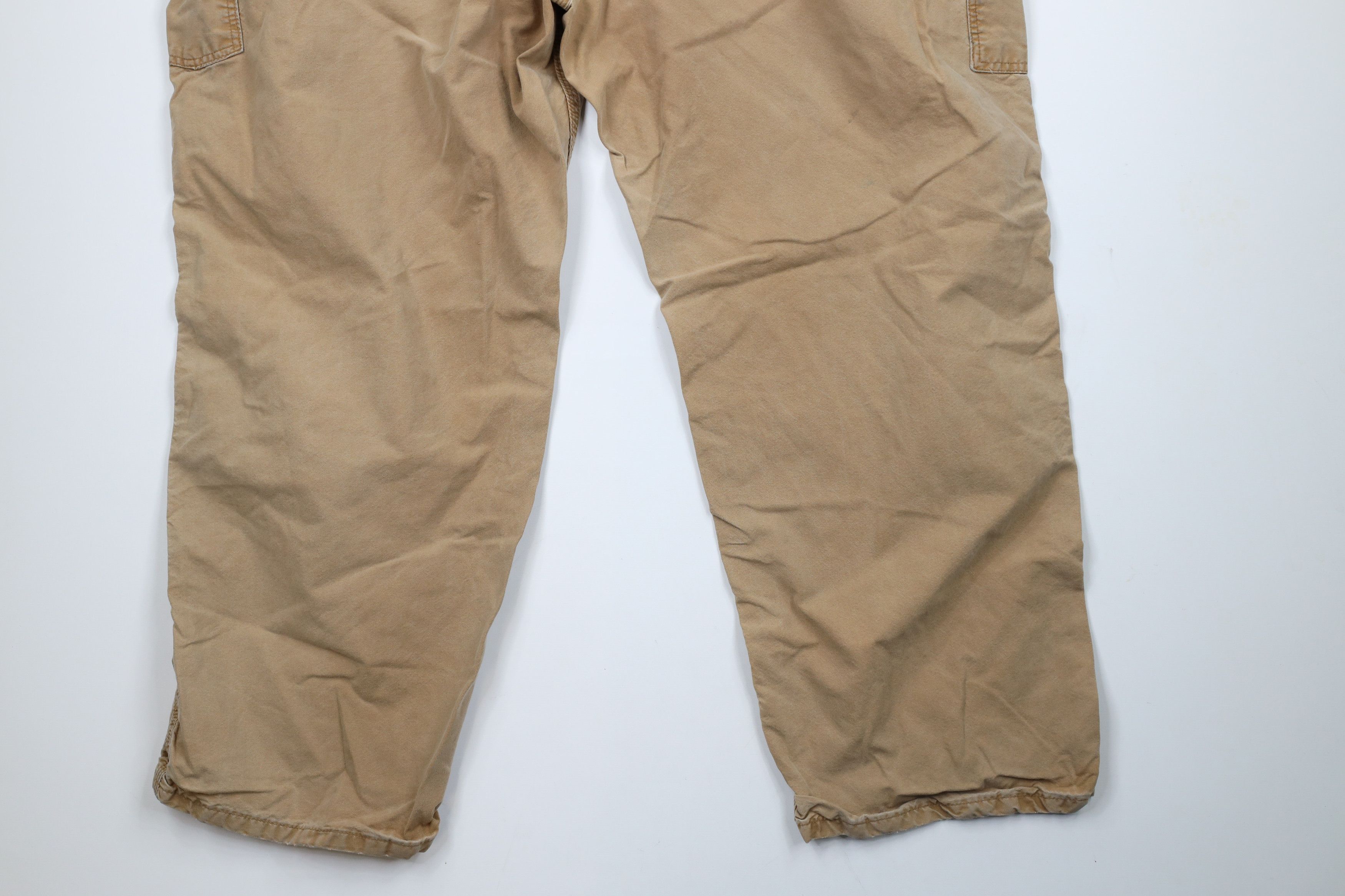 Carhartt × Vintage Vintage Carhartt Out Wide Leg Dungaree Pants Duck Brown Size US 44 / EU 60 - 15 Thumbnail