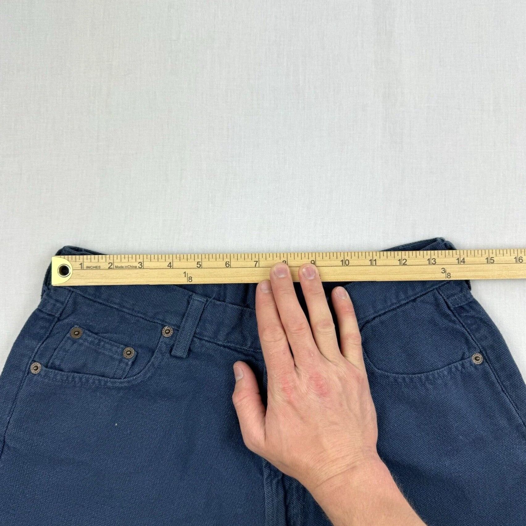 Merona VINTAGE Merona Shorts Womens Medium Blue Grunge Y2K High Waist Mom Shorts Hip 90s Casual Size 32" / US 10 / IT 46 - 5 Thumbnail