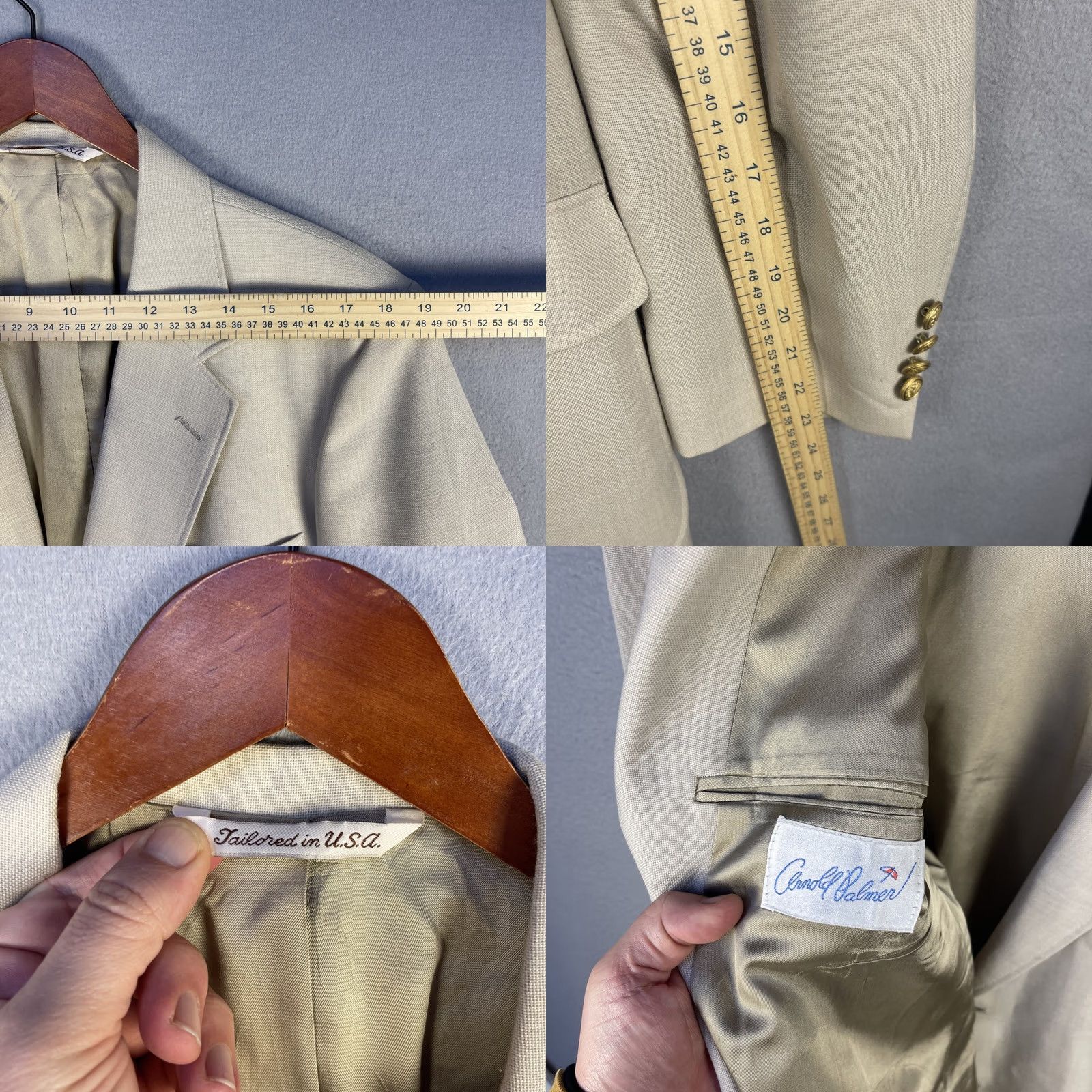 Vintage Arnold Palmer Blazer Shirt? Size 44R - 8 Thumbnail