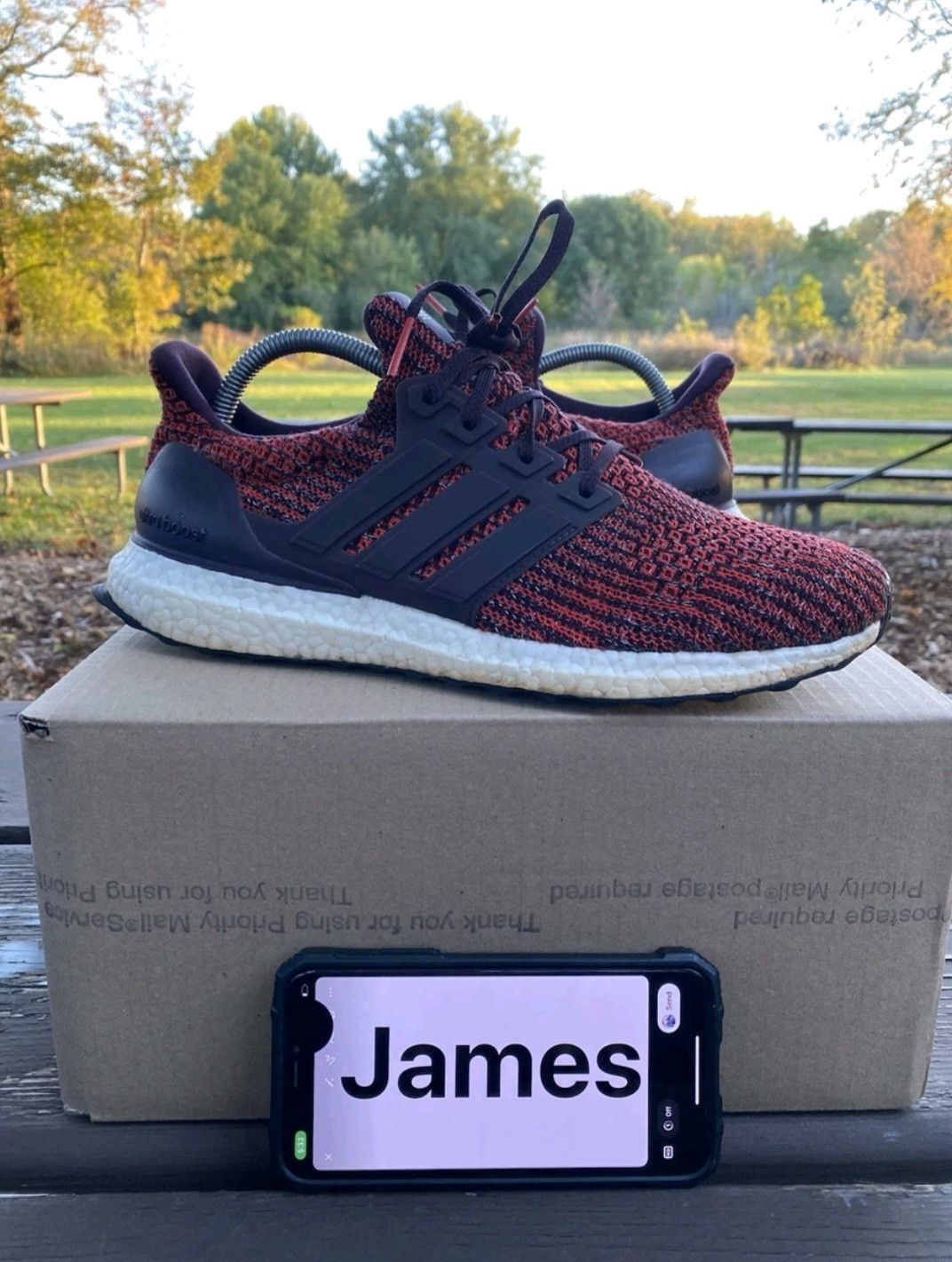 Adidas Adidas Ultraboost 4.0 Noble Red CP9248 Size 9 Men Size US 9 / EU 42 - 1 Thumbnail